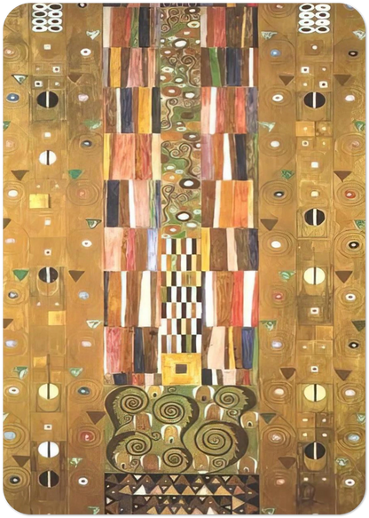 DESIGN FOR THE STOCLETFRIES By Gustav Klimt Pack of 10 Post Cards | Gustav Klimt Post Cards | A6 (10.5 x 14.8 cm) - 4.1 x 5.8 inches