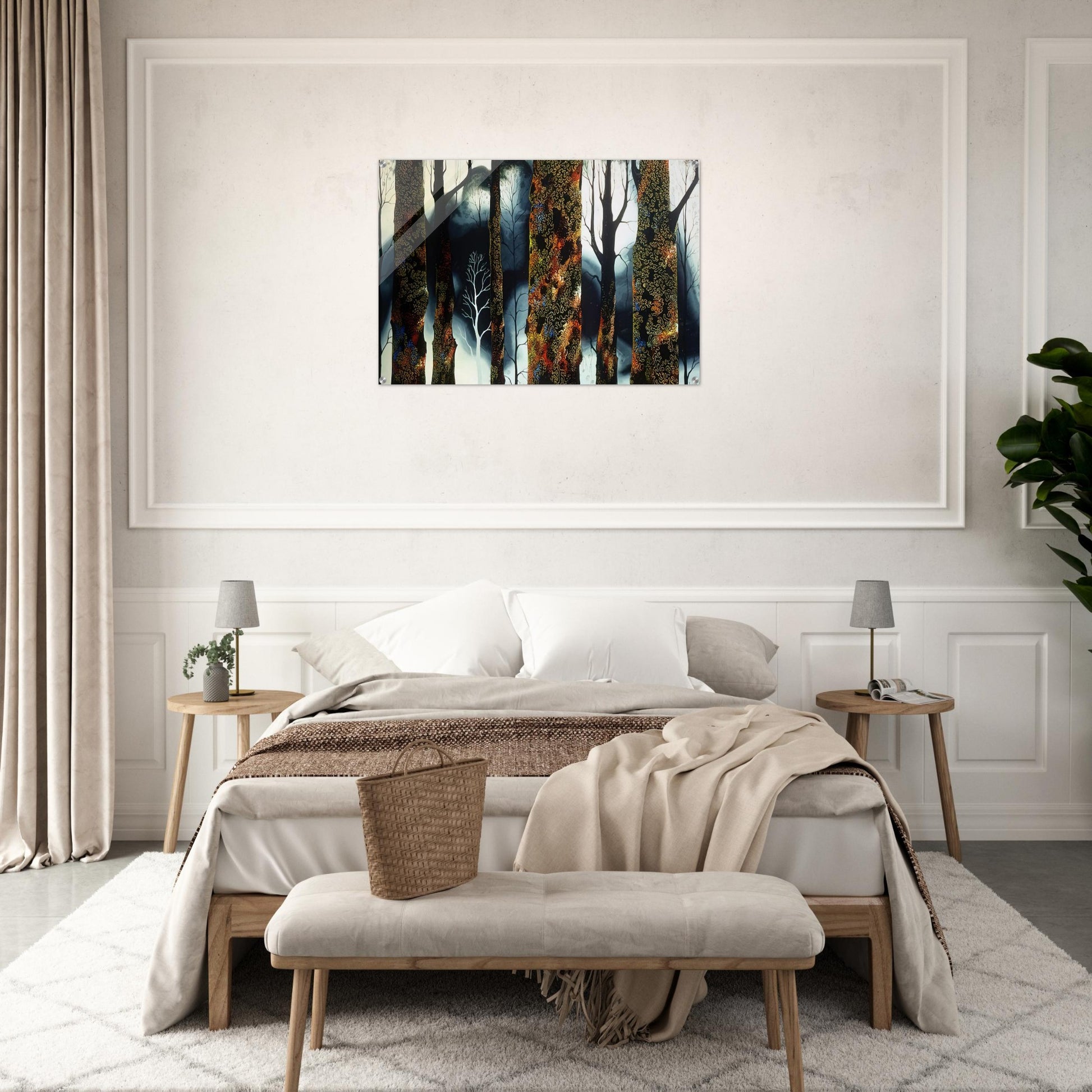 Jewel Trees - Eyvind Earle Acrylic Print - 70x100 cm / 28x40″ inches