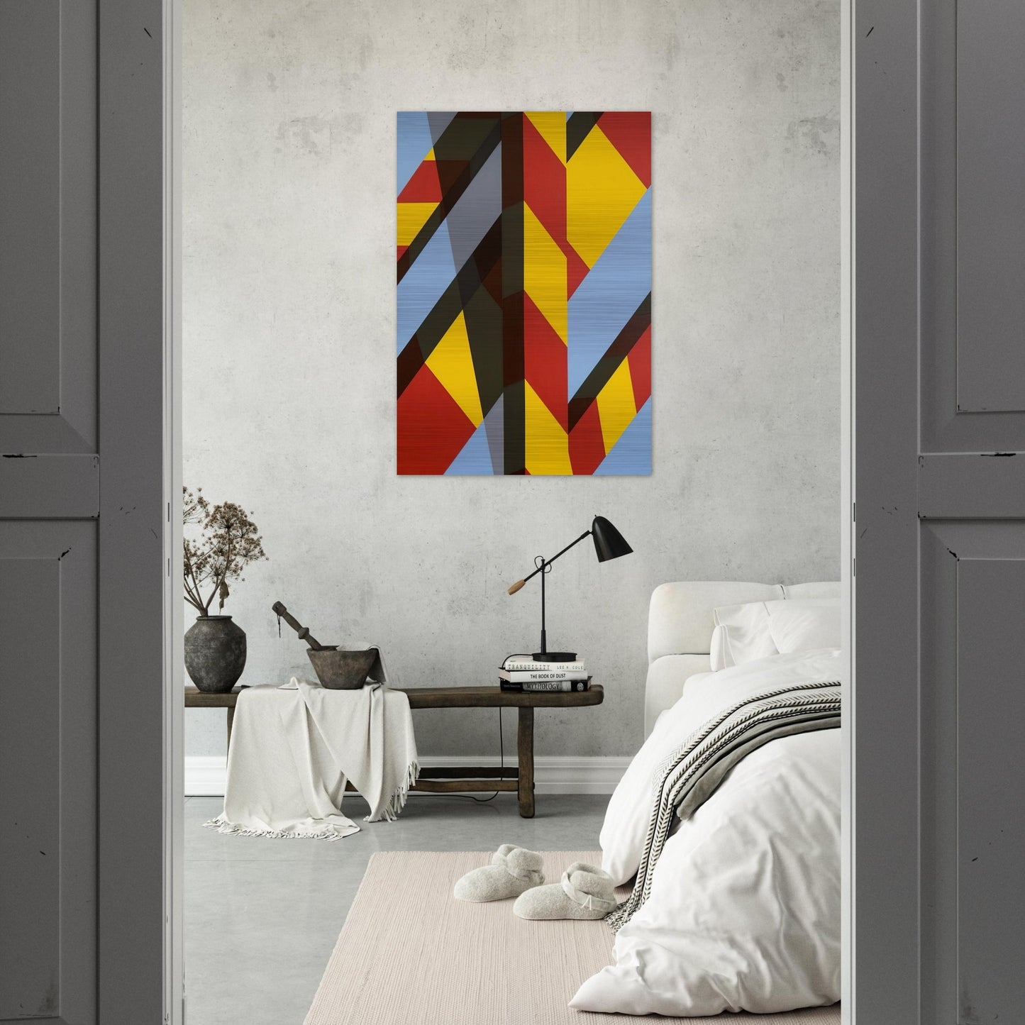 Landscape BB - 1974 - Allan D Arcangelo Brushed Aluminum Print - 70x100 cm / 28x40 inches | Allan D Arcangelo Aluminum Print | Allan D Arcangelo Prints