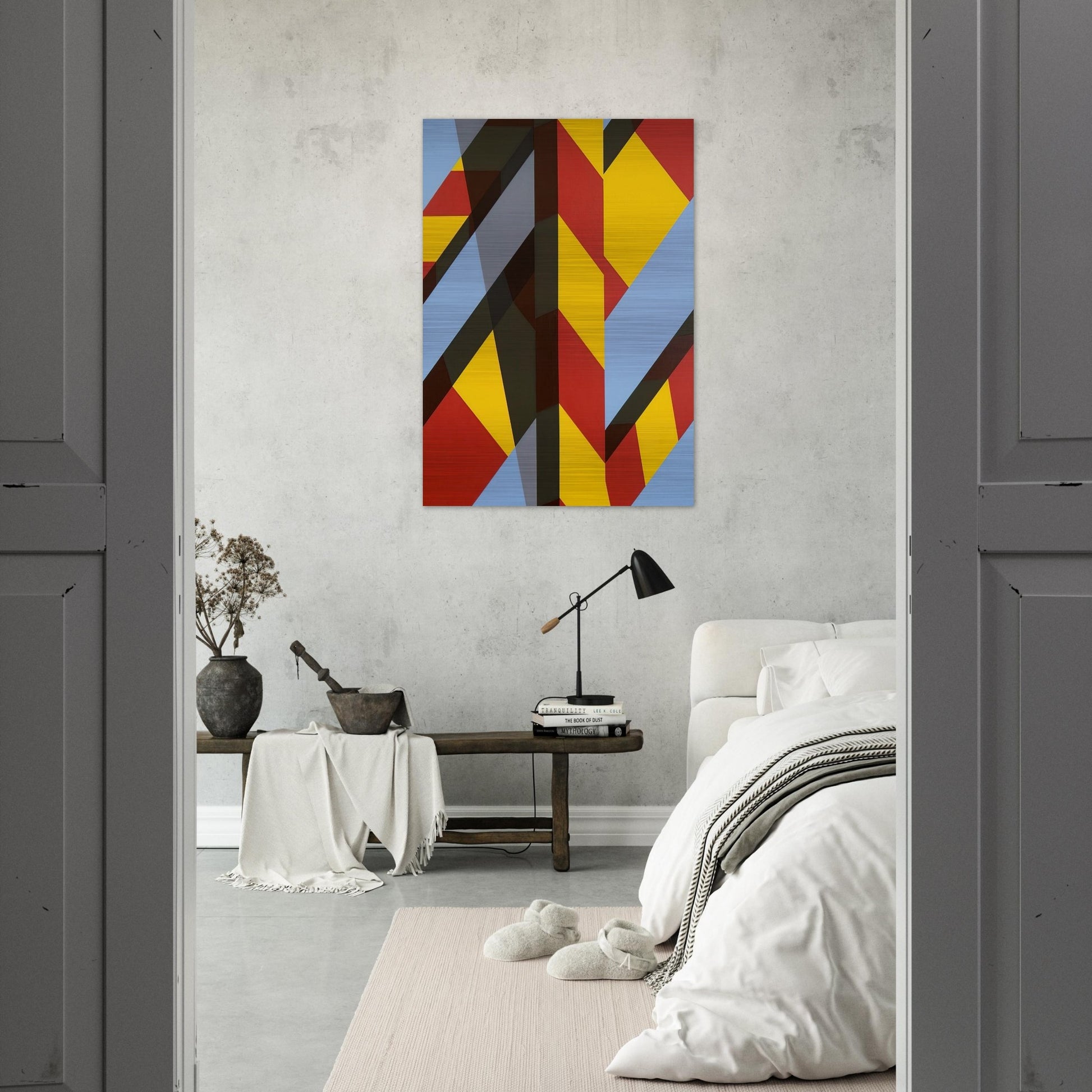 Landscape BB - 1974 - Allan D Arcangelo Brushed Aluminum Print - 70x100 cm / 28x40 inches | Allan D Arcangelo Aluminum Print | Allan D Arcangelo Prints