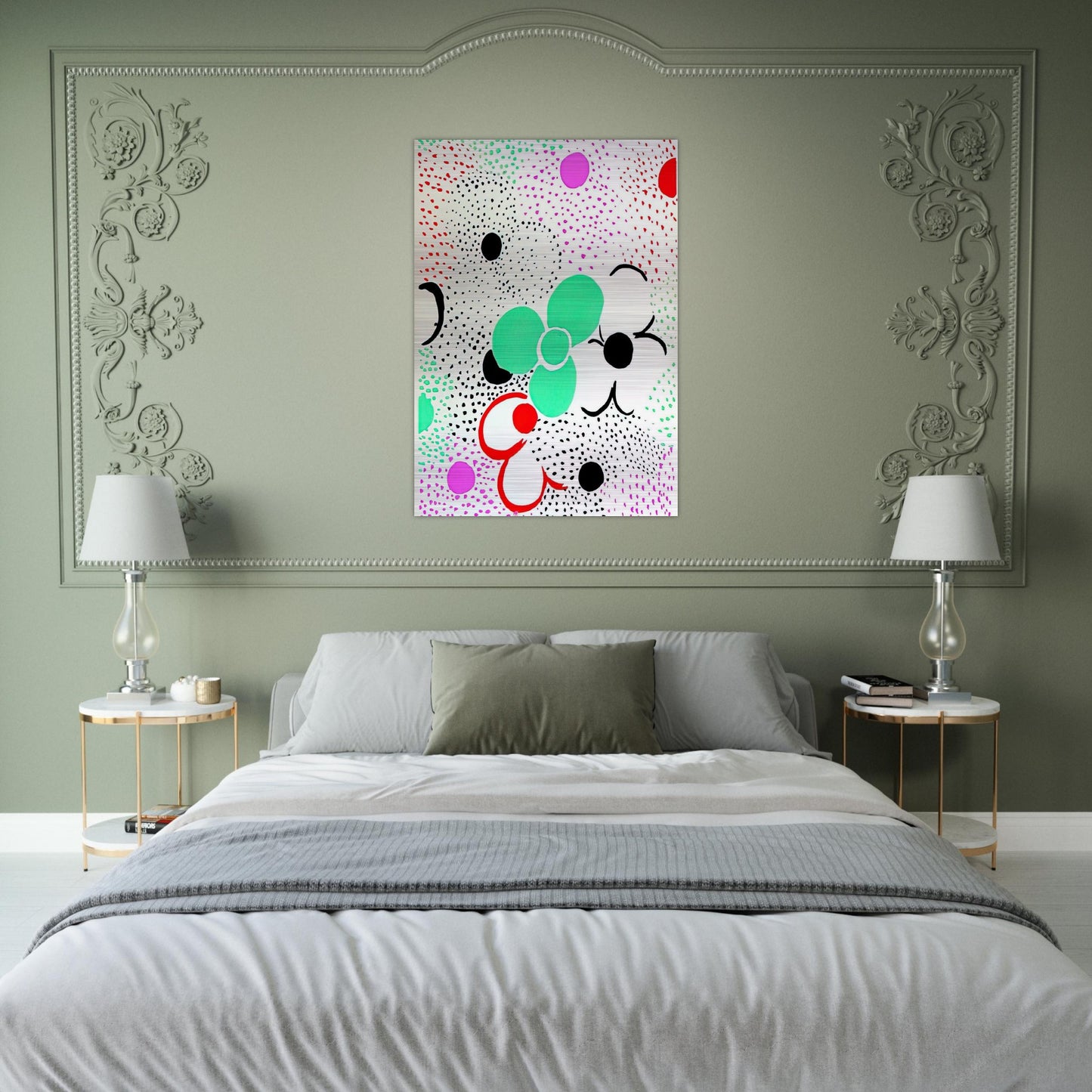 COMPOSITION 12 - Sonia Delaunay Brushed Aluminum Print - 70x100 cm / 28x40 inches | Sonia Delaunay Aluminum Print | Sonia Delaunay Prints