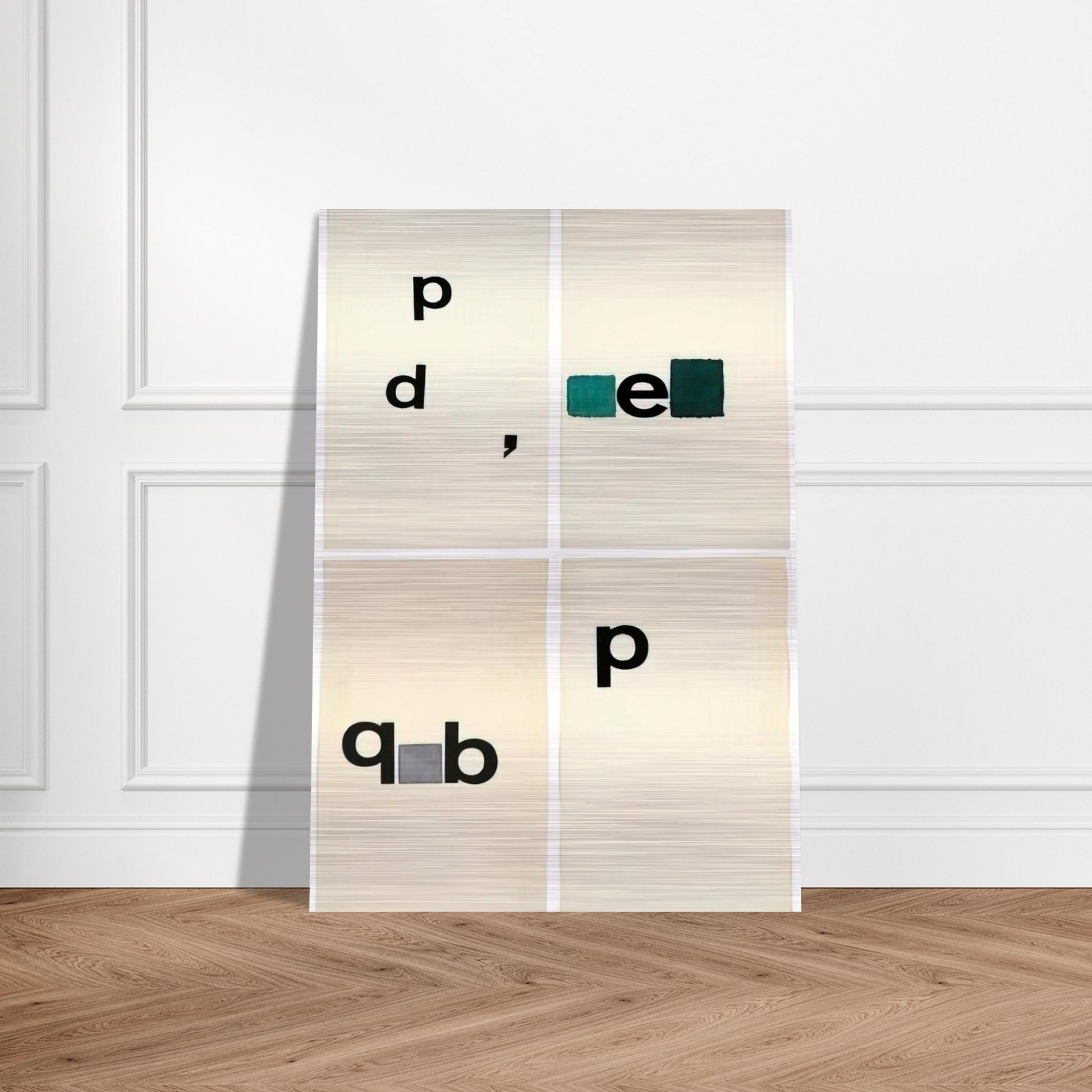 Untitled Toquinho - 1970 - Mira Schendel Brushed Aluminum Print - 70x100 cm / 28x40 inches | Mira Schendel Aluminum Print | Mira Schendel Prints