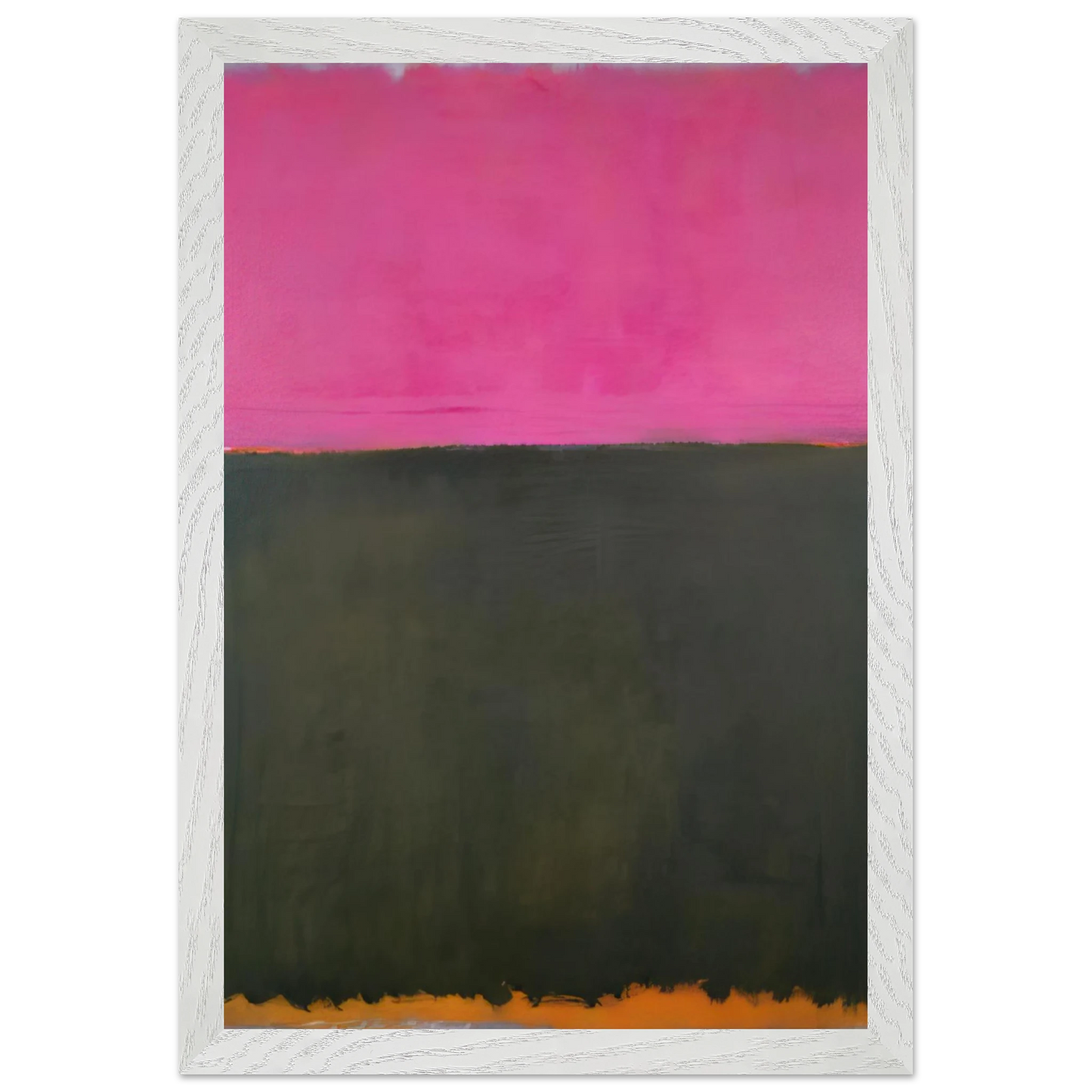 Mark Rothko - Untitled - 1953 Wall Art - 30x40 cm / 12x16 inches - Premium Wooden Framed Poster With Fine Art Paper - White frame