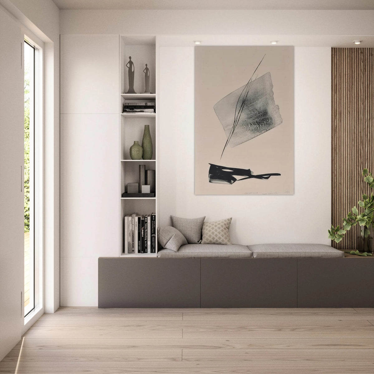 Arrived Wind - Abstract Expressionism - Toko Shinoda Art Prints - 100x150 cm / 40x60″ inches | Toko Shinoda Poster | Toko Shinoda Prints