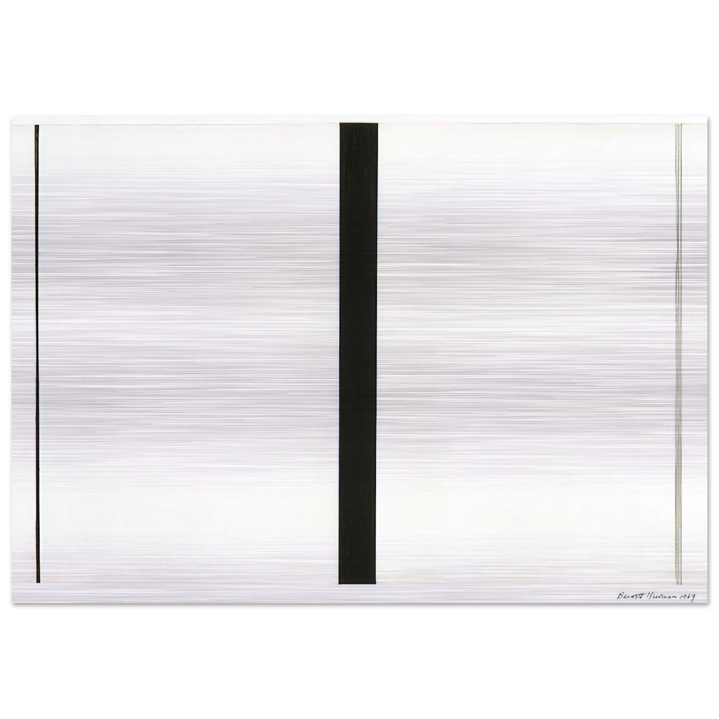 Untitled Etching #1 - Barnett Newman Brushed Aluminum Print - 70x100 cm / 28x40 inches | Barnett Newman Aluminum Print | Barnett Newman Prints
