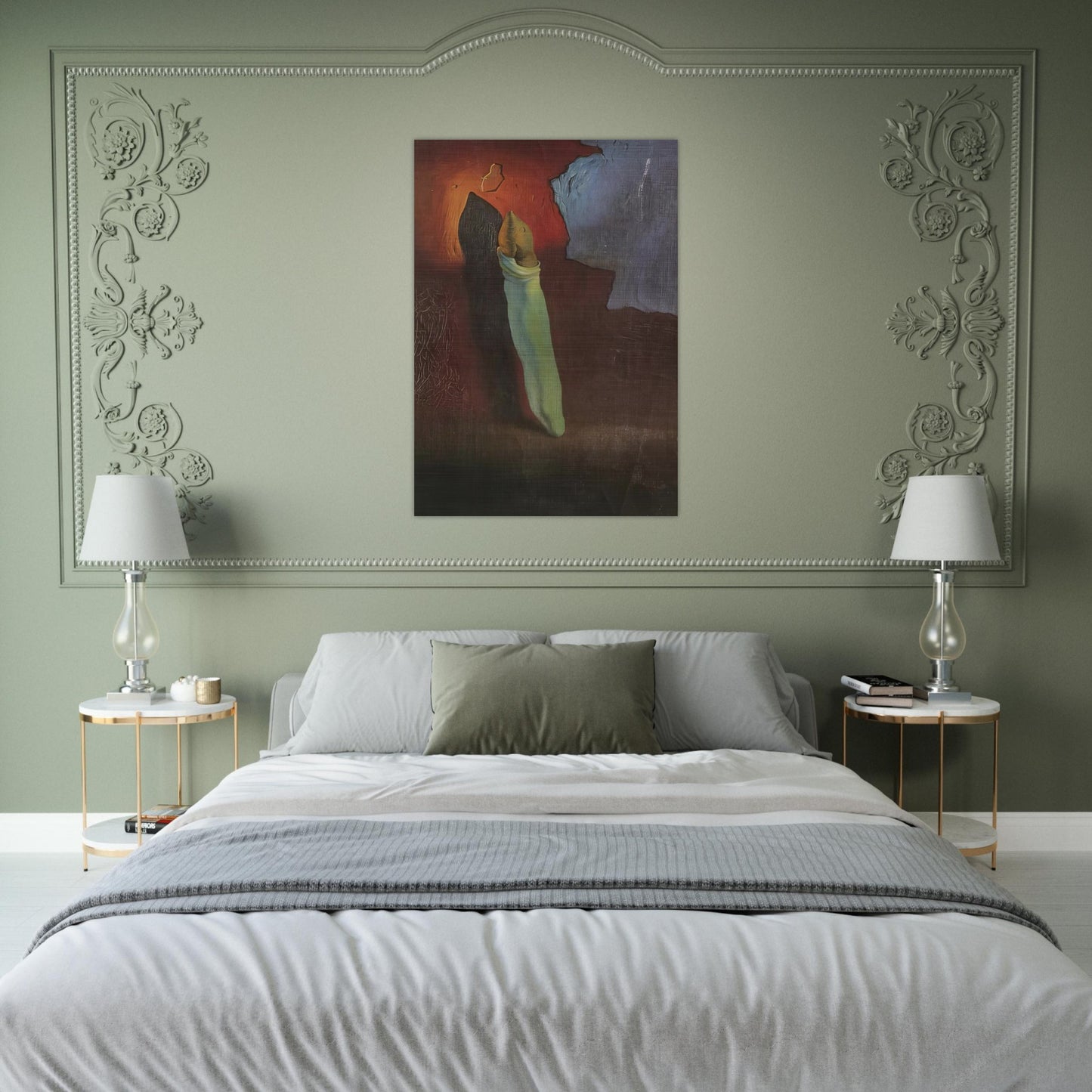 ANTHROPOMORPHIC BREAD 1 - Salvador Dali Brushed Aluminum Print - 70x100 cm / 28x40 inches | Salvador Dali Aluminum Print | Salvador Dali Prints