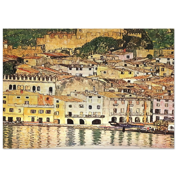 MALCESINE ON LAKE GARDA - Gustav Klimt Brushed Aluminum Print - 70x100 cm / 28x40 inches | Gustav Klimt Aluminum Print | Gustav Klimt Prints