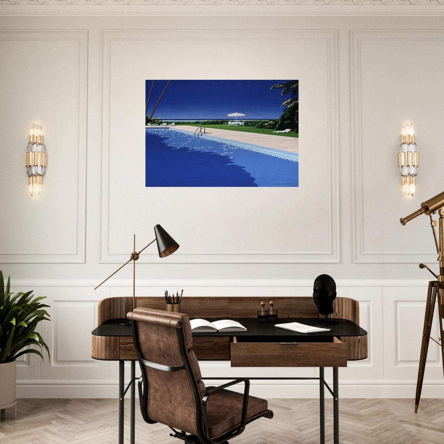 Deck - Hiroshi Nagai Brushed Aluminum Print - 70x100 cm / 28x40 inches | Hiroshi Nagai Aluminum Print | Hiroshi Nagai Prints