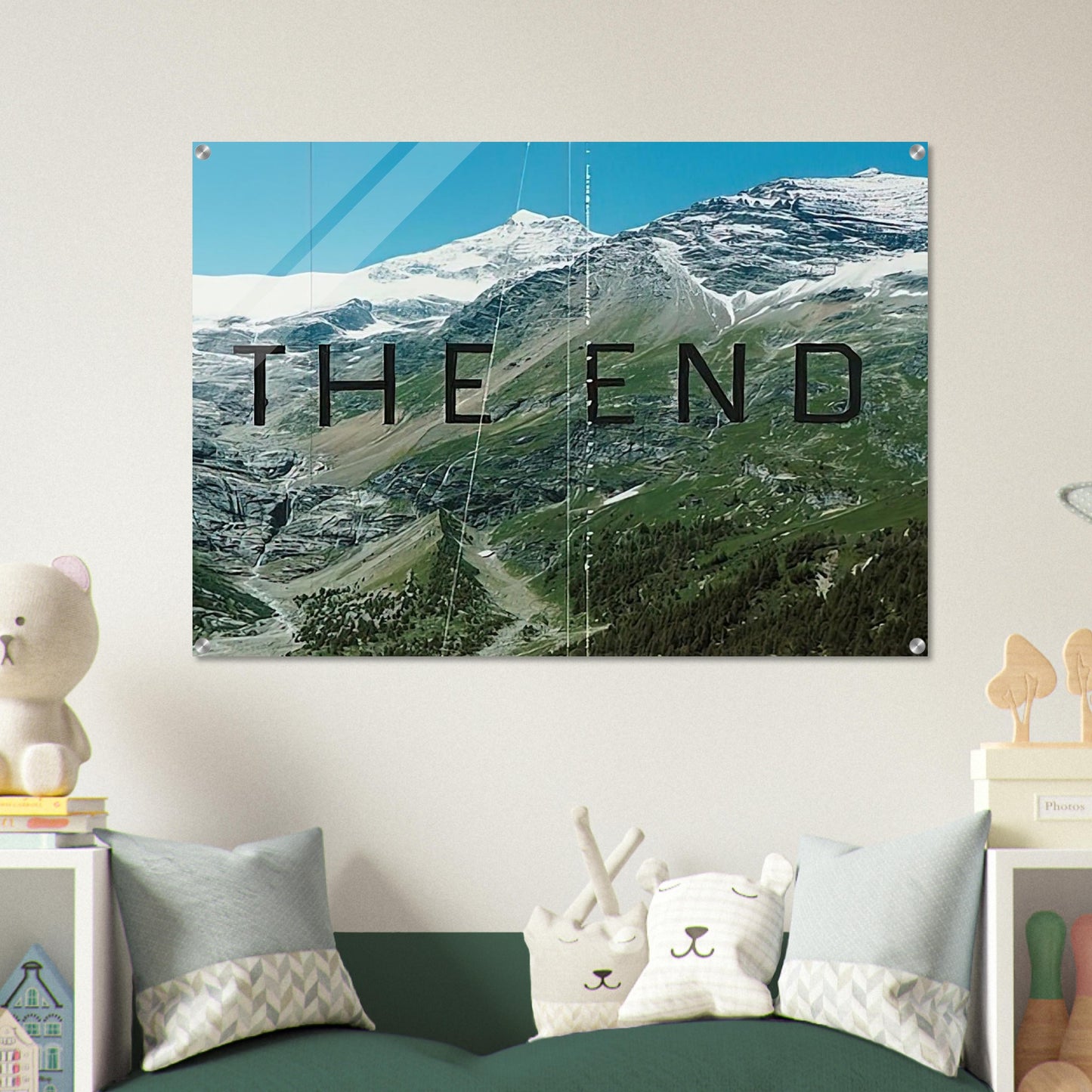 THE END 87 2010 - Edward Ruscha Acrylic Print - 70x100 cm / 28x40″ inches | Edward Ruscha Wall Art | Edward Ruscha Prints