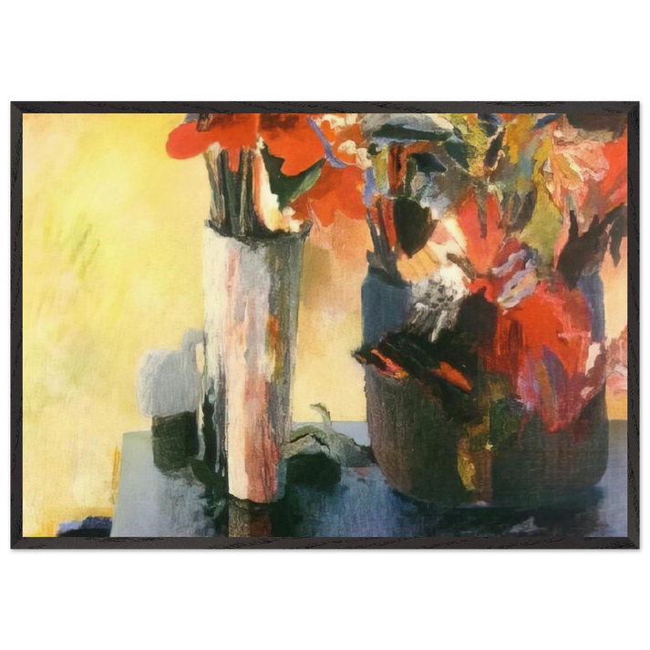 Untitled - Expressionism N2 - Menez 70x100 cm / 28x40 inches Framed Art Print – Black Wooden Frame