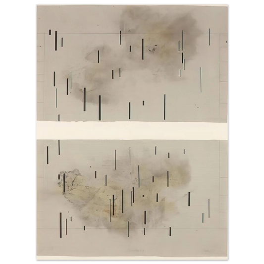 John Cage - Global Village 37-48 Diptych - 1989  75x100 cm / 30x40inches Fine Art Poster