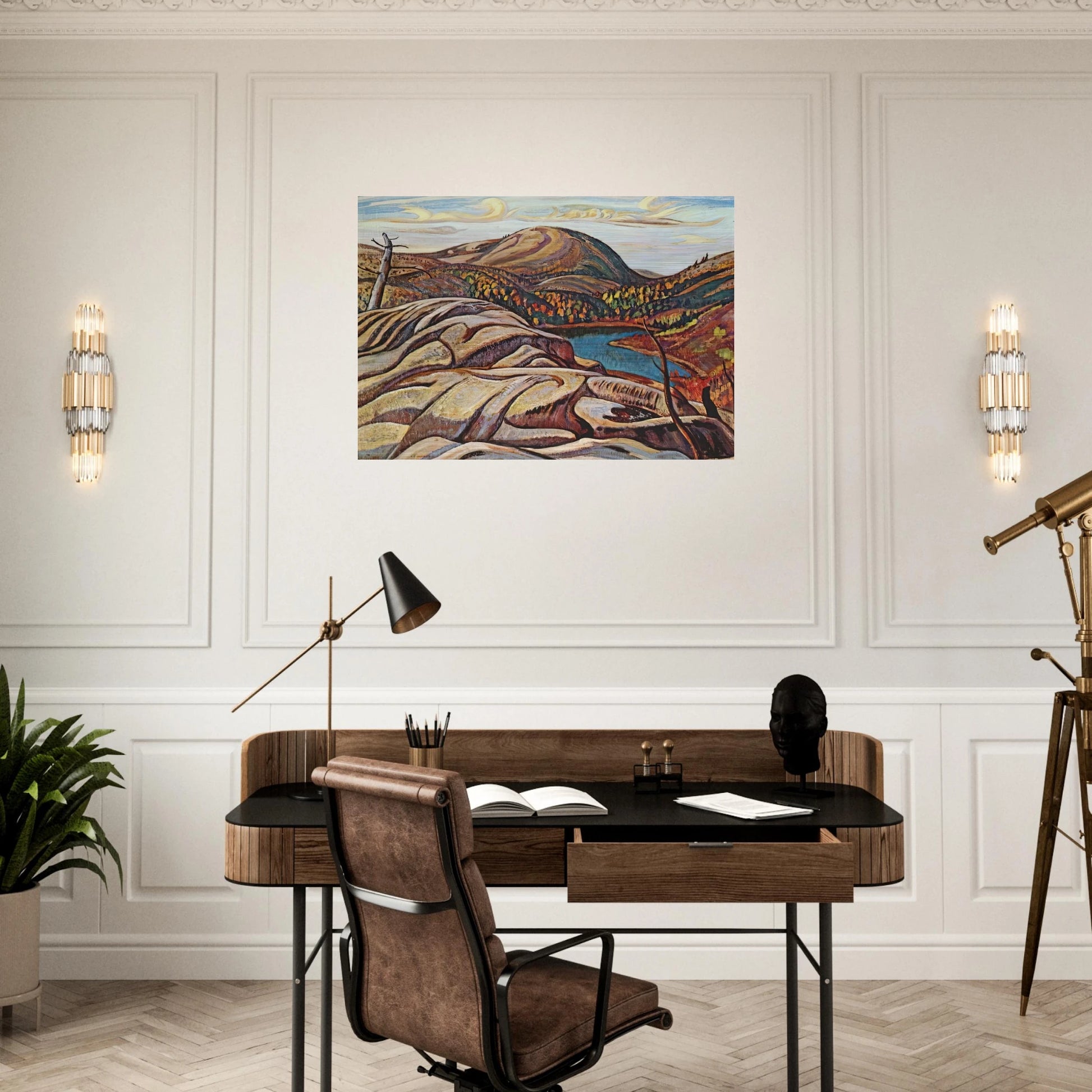 Nellie Lake - 1933 - A.Y. Jackson Brushed Aluminum Print - 70x100 cm / 28x40 inches | A.Y. Jackson Aluminum Print | A.Y. Jackson Prints