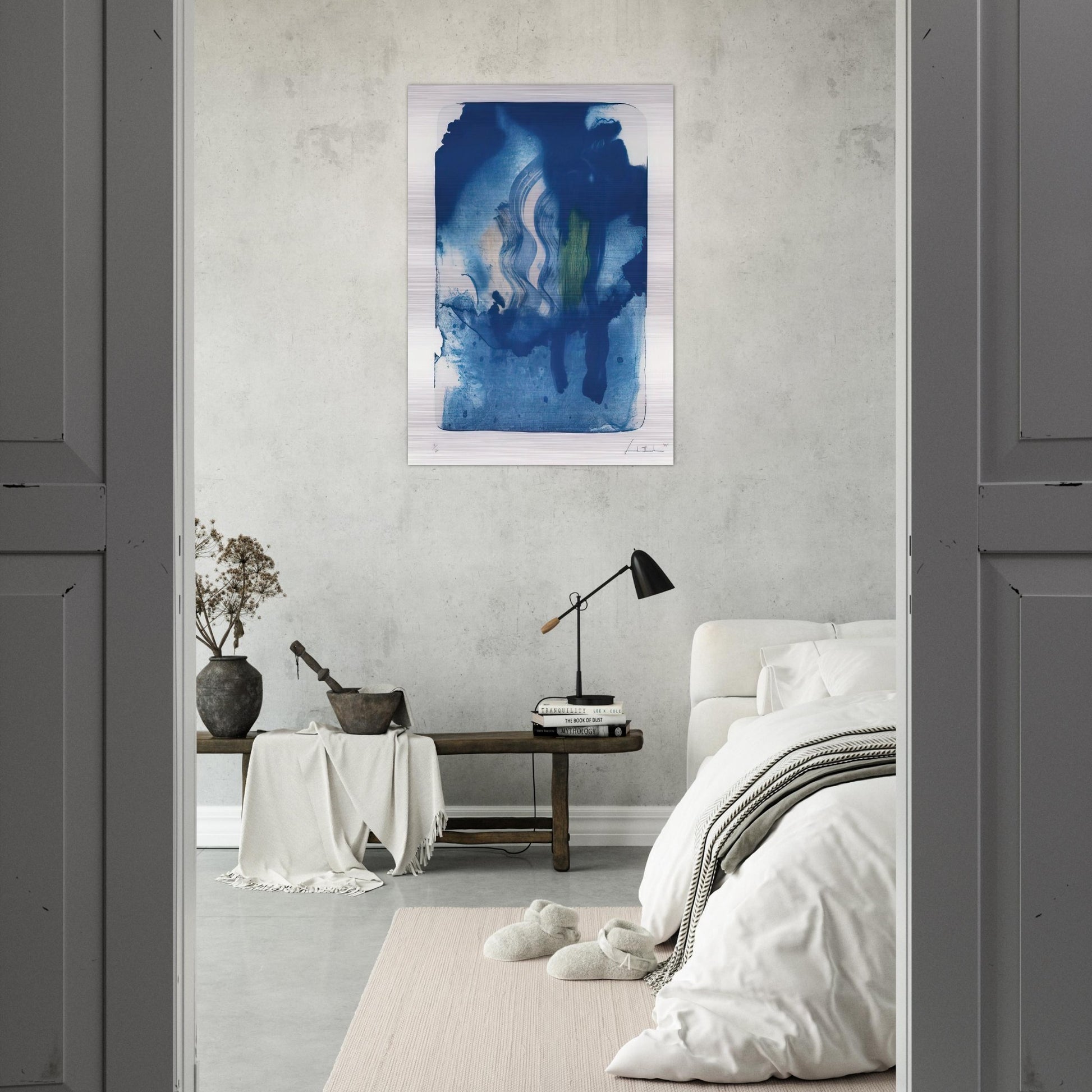 Reflections V - 1995 - Helen Frankenthaler Brushed Aluminum Print - 70x100 cm / 28x40 inches | Helen Frankenthaler Aluminum Print | Helen Frankenthaler Prints