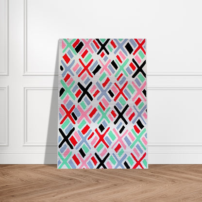 COMPOSITION 34 - Sonia Delaunay Brushed Aluminum Print - 70x100 cm / 28x40 inches | Sonia Delaunay Aluminum Print | Sonia Delaunay Prints