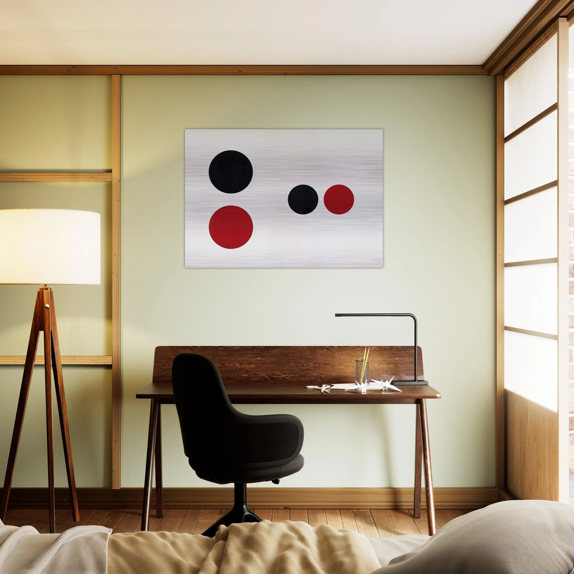 Revolving - 1959 - Alexander Liberman Brushed Aluminum Print - 70x100 cm / 28x40 inches | Alexander Liberman Aluminum Print | Alexander Liberman Prints
