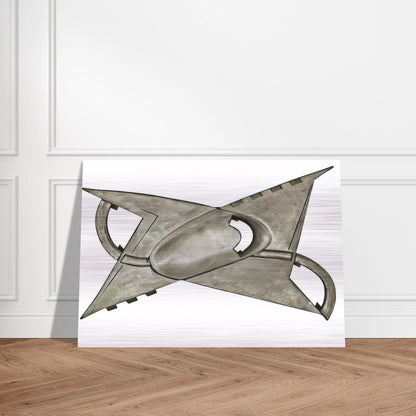 A partir d'un centre concave - Kinetic Art - Gyula Kosice Brushed Aluminum Print - 70x100 cm / 28x40 inches | Gyula Kosice Aluminum Print | Gyula Kosice Prints