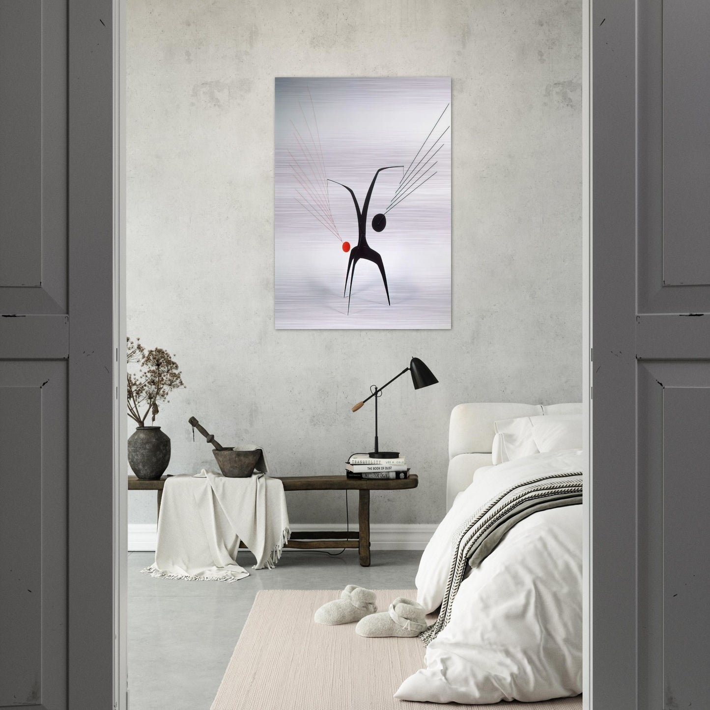 UN EFFET DU JAPONAIS 1941 - Alexander Calder Brushed Aluminum Print - 70x100 cm / 28x40 inches | Alexander Calder Aluminum Print | Alexander Calder Prints
