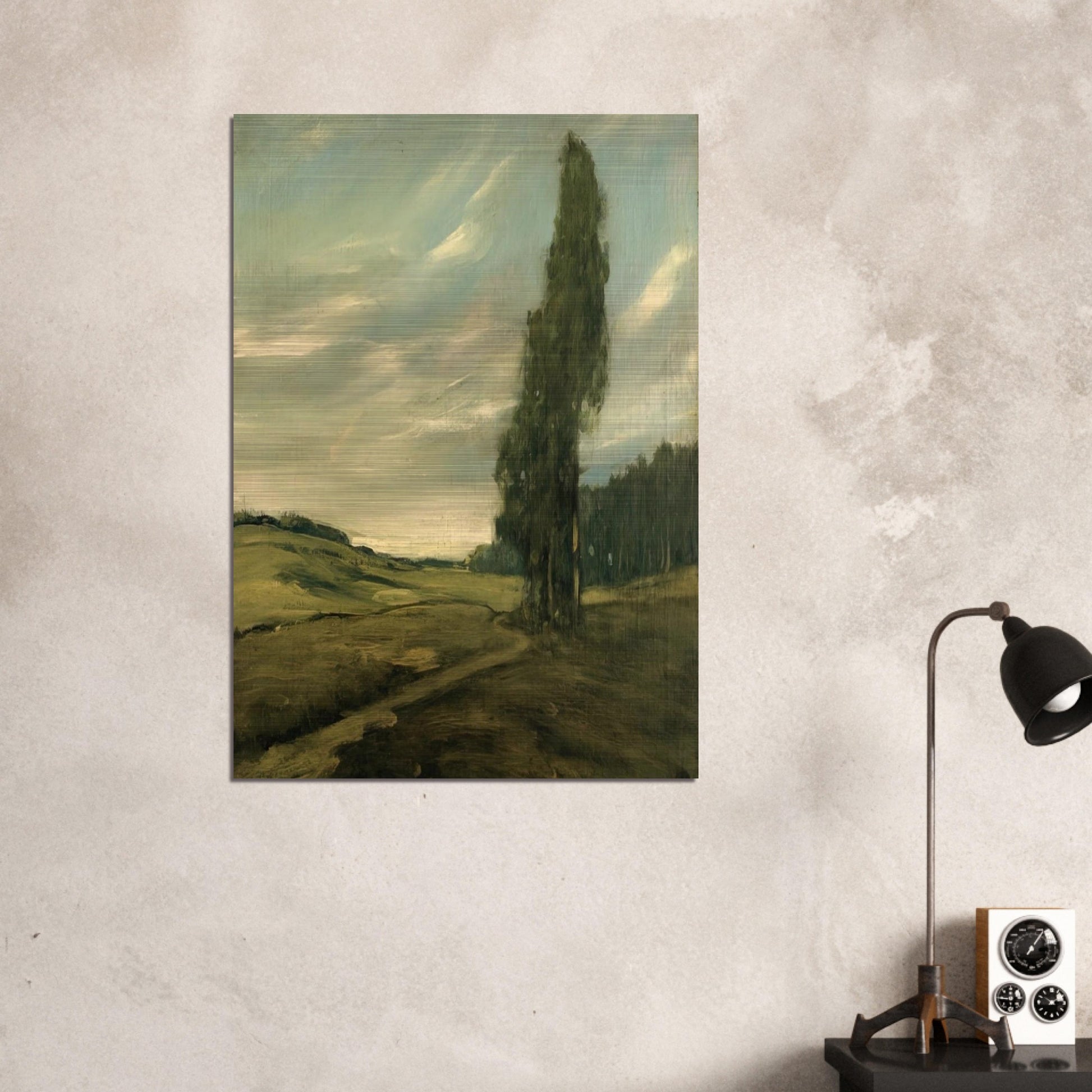 Contra Costa Landscape - Tonalism - Xavier Martinez Brushed Aluminum Print - 70x100 cm / 28x40 inches | Xavier Martinez Aluminum Print | Xavier Martinez Prints