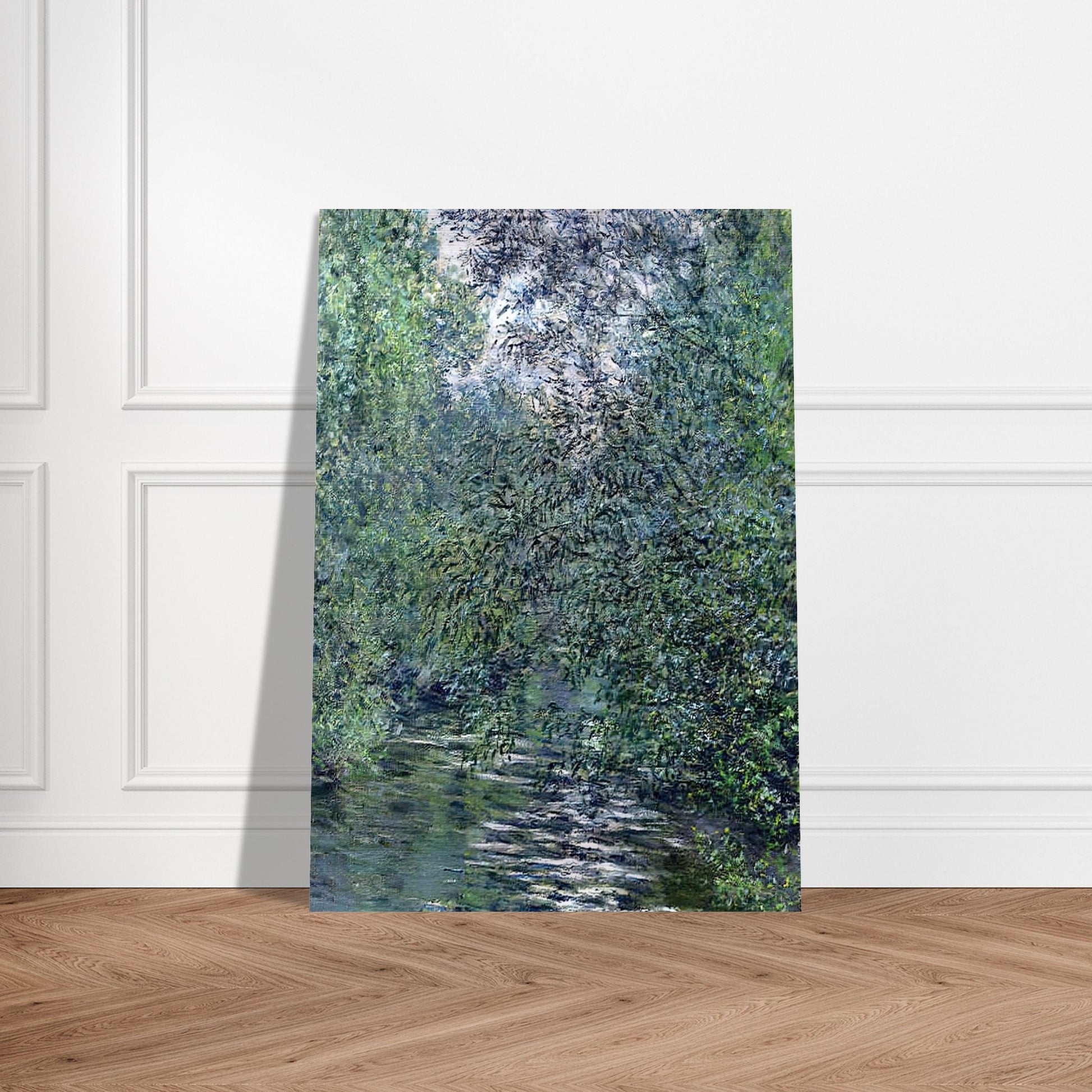 The Willows on the River - claude monet Brushed Aluminum Print - 70x100 cm / 28x40 inches | claude monet Aluminum Print | claude monet Prints