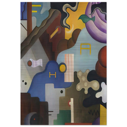 Composizione futurista - Abstract Art, Dada - Julius Evola Brushed Aluminum Print - 70x100 cm / 28x40 inches | Julius Evola Aluminum Print | Julius Evola Prints