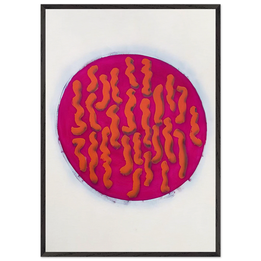 Untitled Sunset Series 32  - 1965 - John Altoon 70x100 cm / 28x40 inches Framed Art Print – Black Wooden Frame