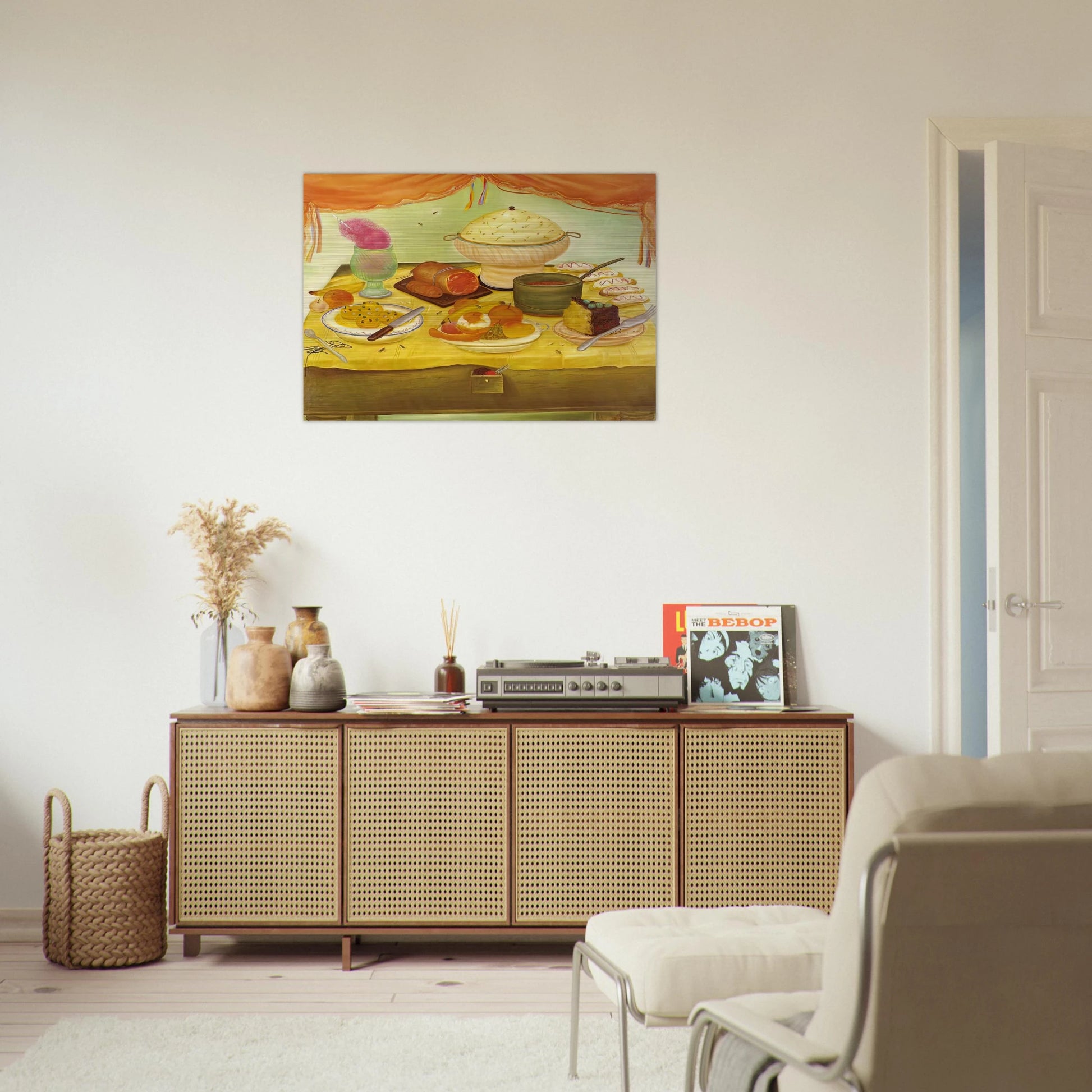 STILL LIFE - Fernando Botero Brushed Aluminum Print - 70x100 cm / 28x40 inches | Fernando Botero Aluminum Print | Fernando Botero Prints