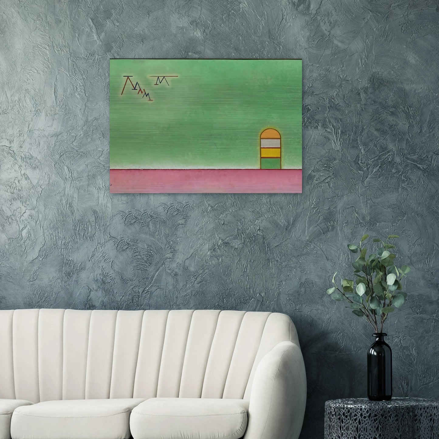 GREEN EMPTYNESS 1930 - Wassily Kandinsky Brushed Aluminum Print - 70x100 cm / 28x40 inches | Wassily Kandinsky Aluminum Print | Wassily Kandinsky Prints