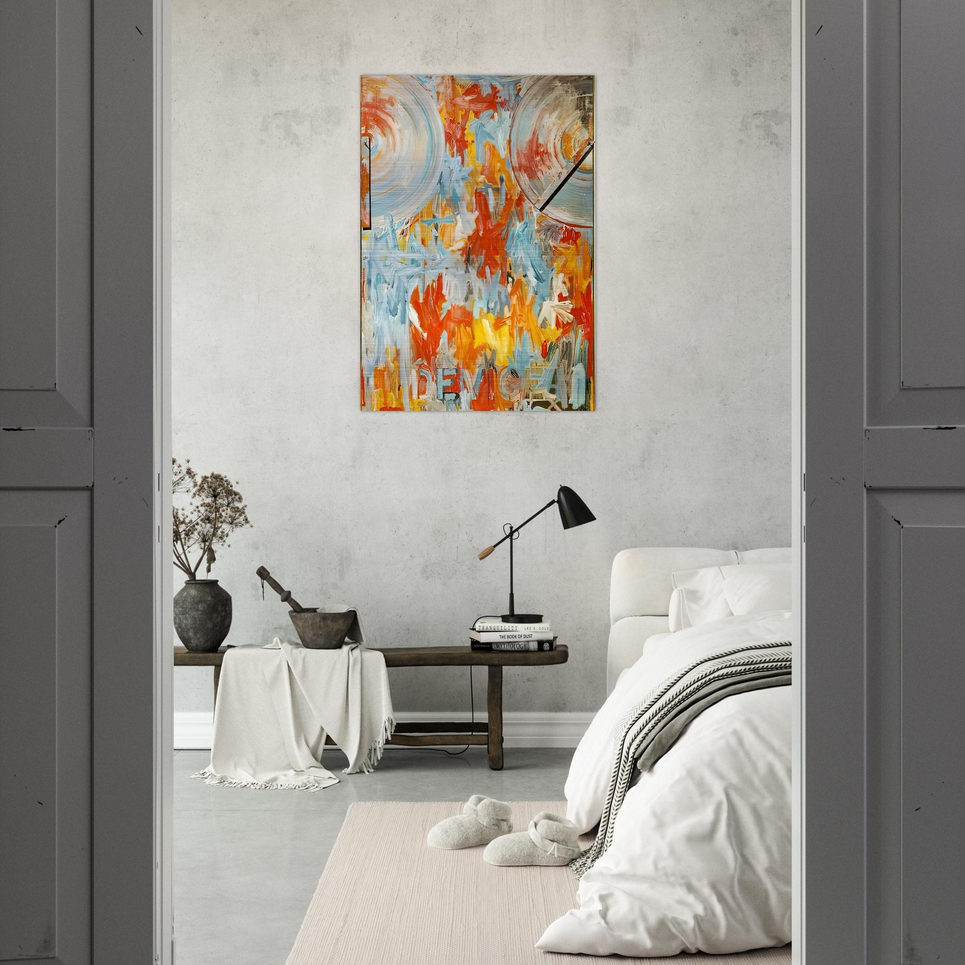 DEVICE - Jasper Johns Brushed Aluminum Print - 70x100 cm / 28x40 inches | Jasper Johns Aluminum Print | Jasper Johns Prints
