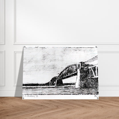 RAILWAY BRIDGE OOSTERBEEK - MC Escher Acrylic Print - 70x100 cm / 28x40″ inches | MC Escher Wall Art | MC Escher Prints