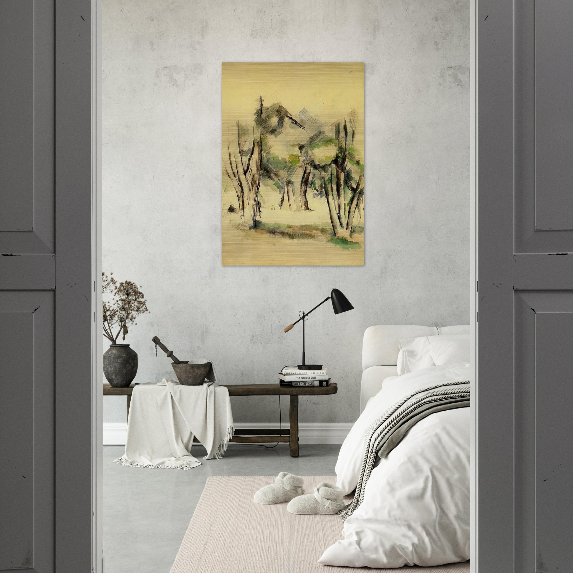Trees - Paul Cézanne Brushed Aluminum Print - 70x100 cm / 28x40 inches | Paul Cézanne Aluminum Print | Paul Cézanne Prints