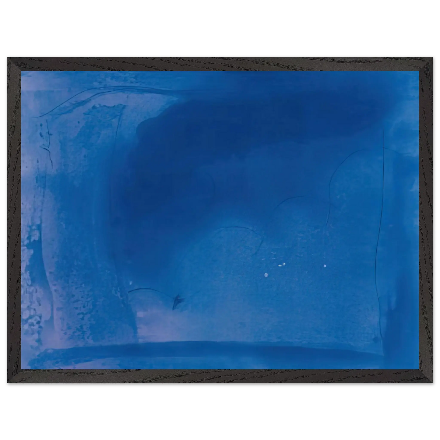 Helen Frankenthaler - Corot s Mark - 1987 Wall art - 15x20 cm / 6x8 Inches - Premium Wooden Framed Poster With Fine Art Paper - Black frame