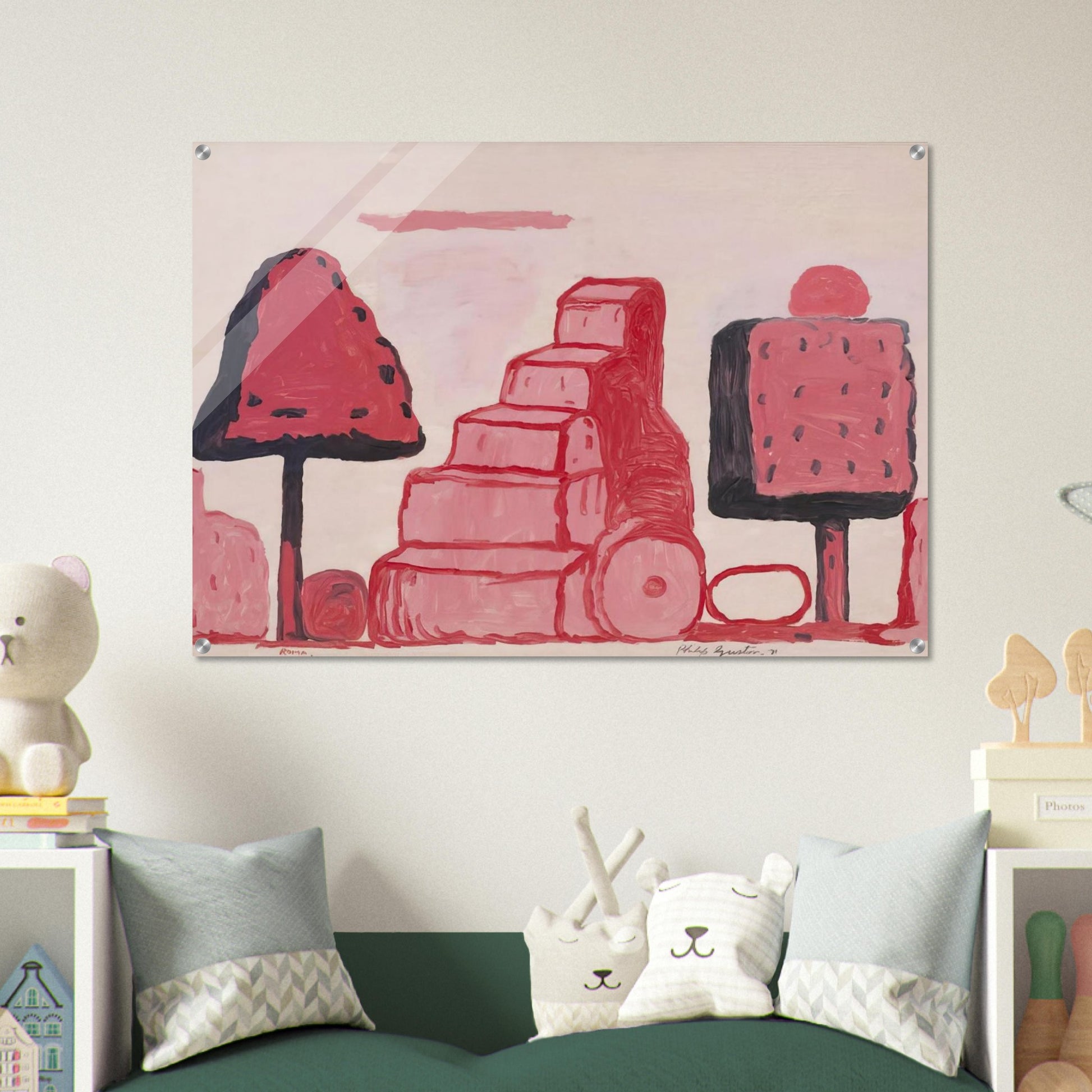 BOX TREE ROME - Philip Guston Acrylic Print - 70x100 cm / 28x40″ inches