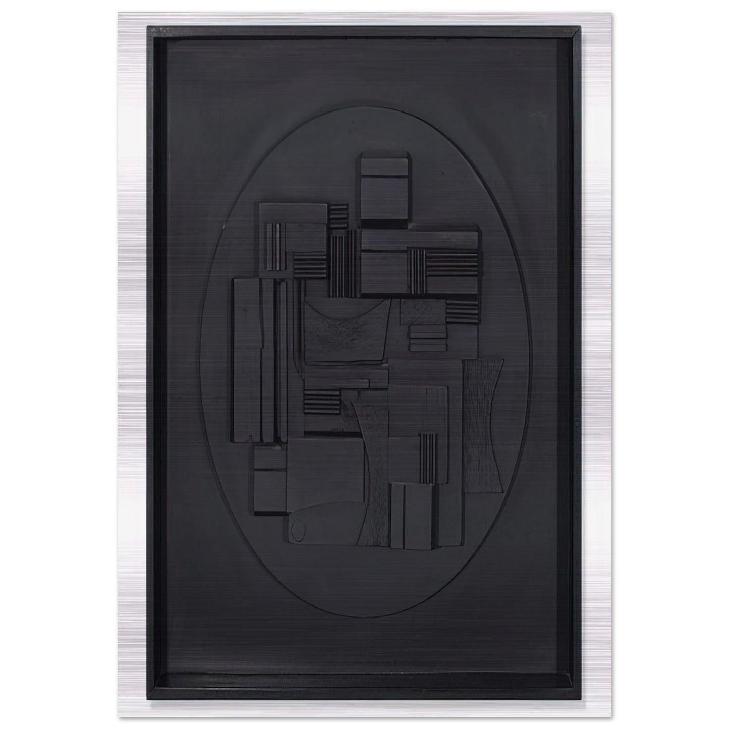 FULL MOON 1980 - Louise Nevelson Brushed Aluminum Print - 70x100 cm / 28x40 inches | Louise Nevelson Aluminum Print | Louise Nevelson Prints