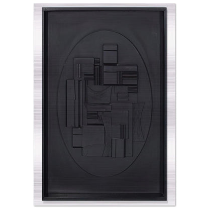 FULL MOON 1980 - Louise Nevelson Brushed Aluminum Print - 70x100 cm / 28x40 inches | Louise Nevelson Aluminum Print | Louise Nevelson Prints