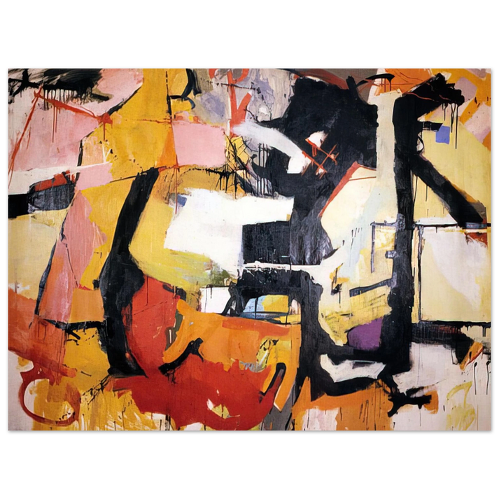 Audrey Flack - ABSTRACT FORCE HOMAGE TO FRANZ KLINE 1952  75x100 cm / 30x40inches Fine Art Poster