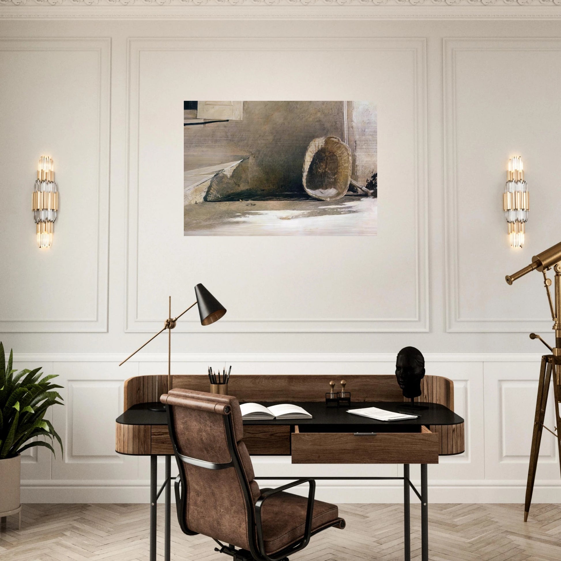 MONDAY MORNING - Andrew Wyeth Brushed Aluminum Print - 70x100 cm / 28x40 inches | Andrew Wyeth Aluminum Print | Andrew Wyeth Prints