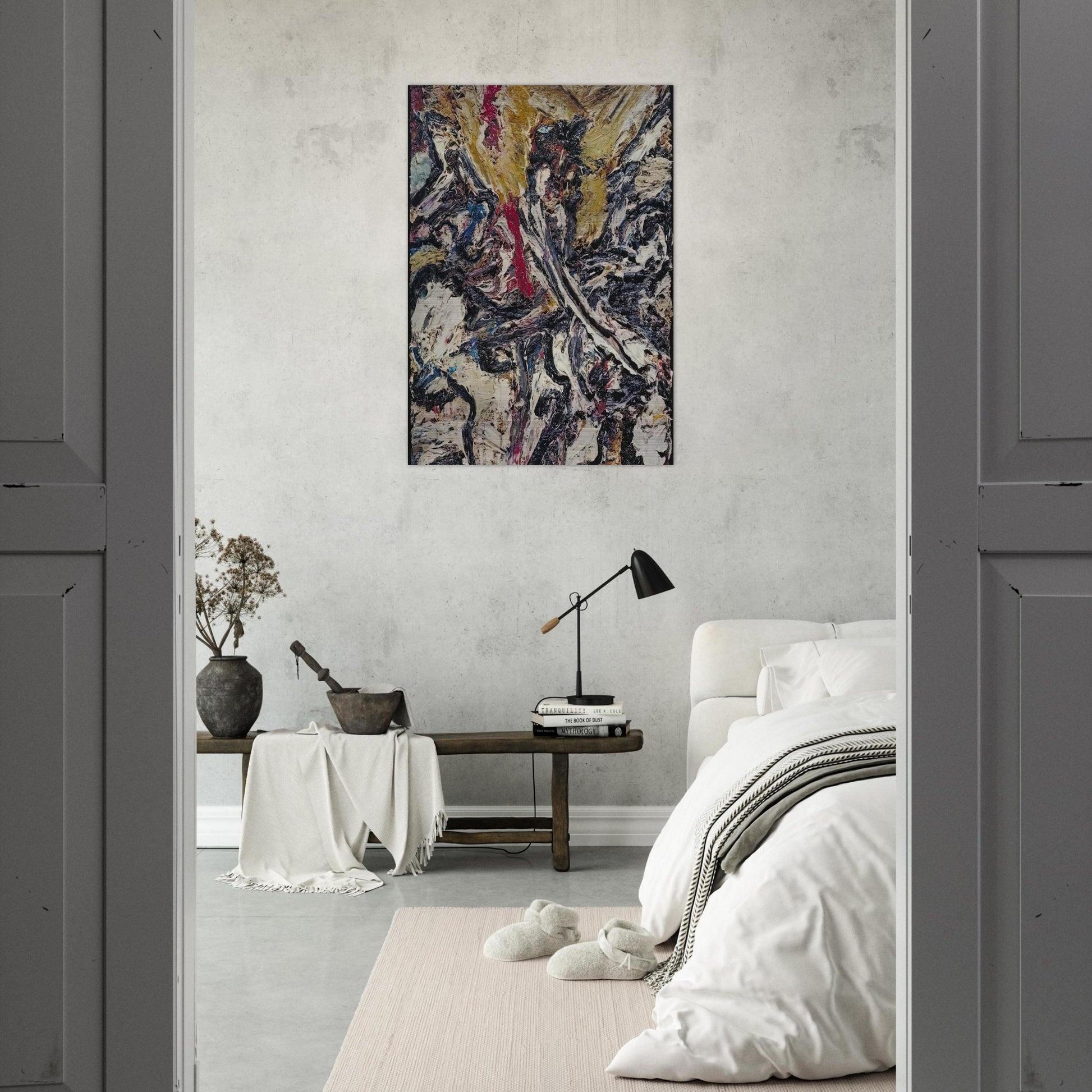 STUDY AFTER TITIAN II - Frank Auerbach Brushed Aluminum Print - 70x100 cm / 28x40 inches | Frank Auerbach Aluminum Print | Frank Auerbach Prints