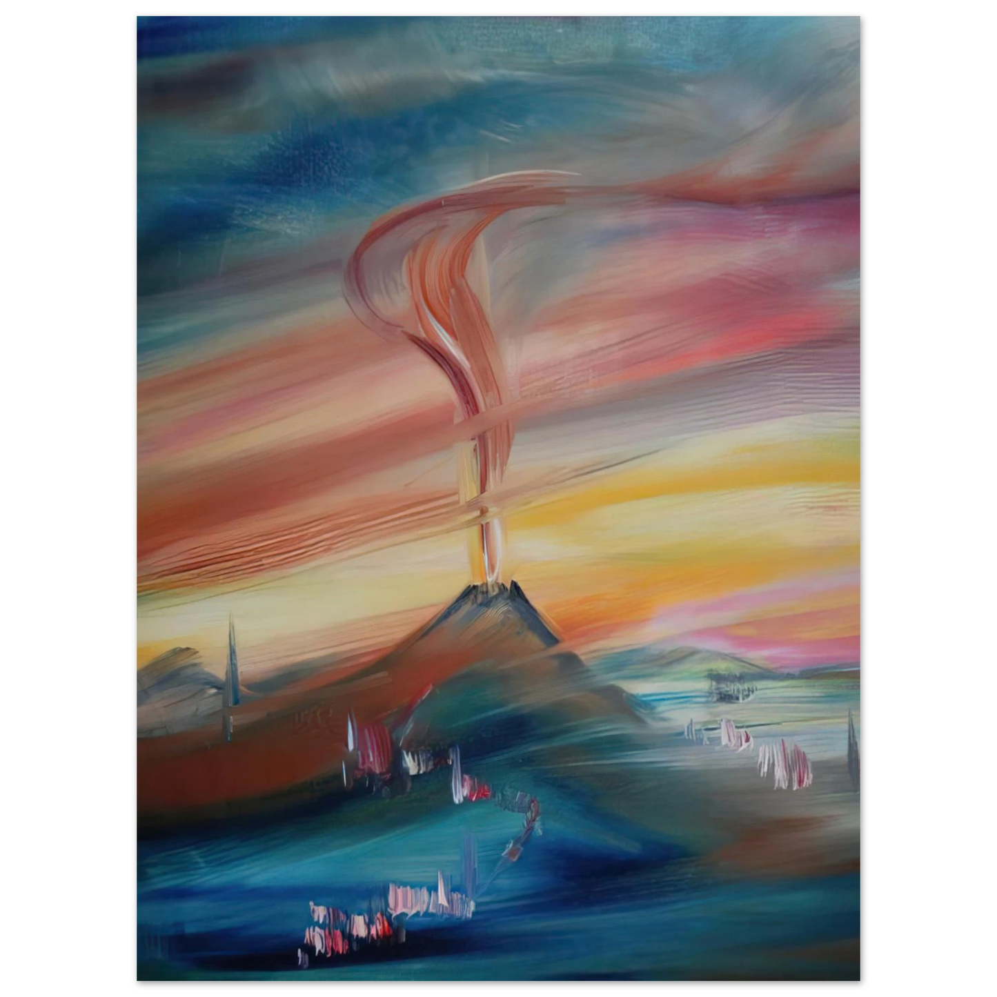 Konrad Zuse - After Eruption of the Hessian Skittles  75x100 cm / 30x40inches Fine Art Poster