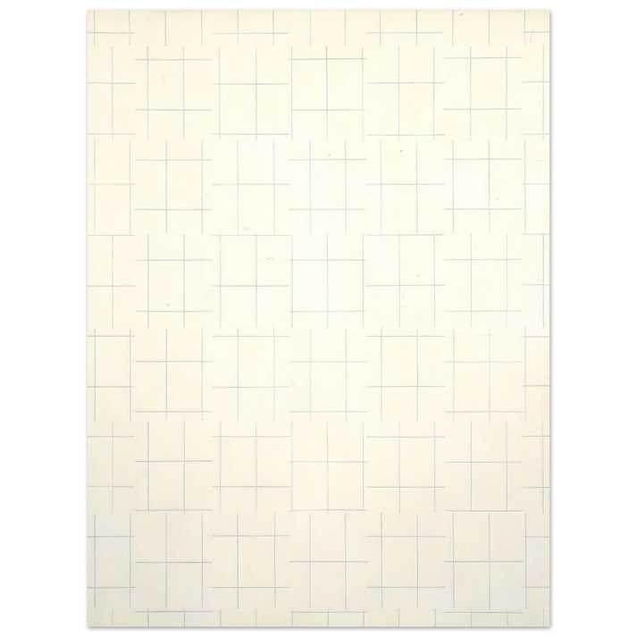 Francois Morellet - Two Warps and Wefts of Short Lines 0Ã‚Â° 90Ã‚Â° - 1956  75x100 cm / 30x40inches Fine Art Poster