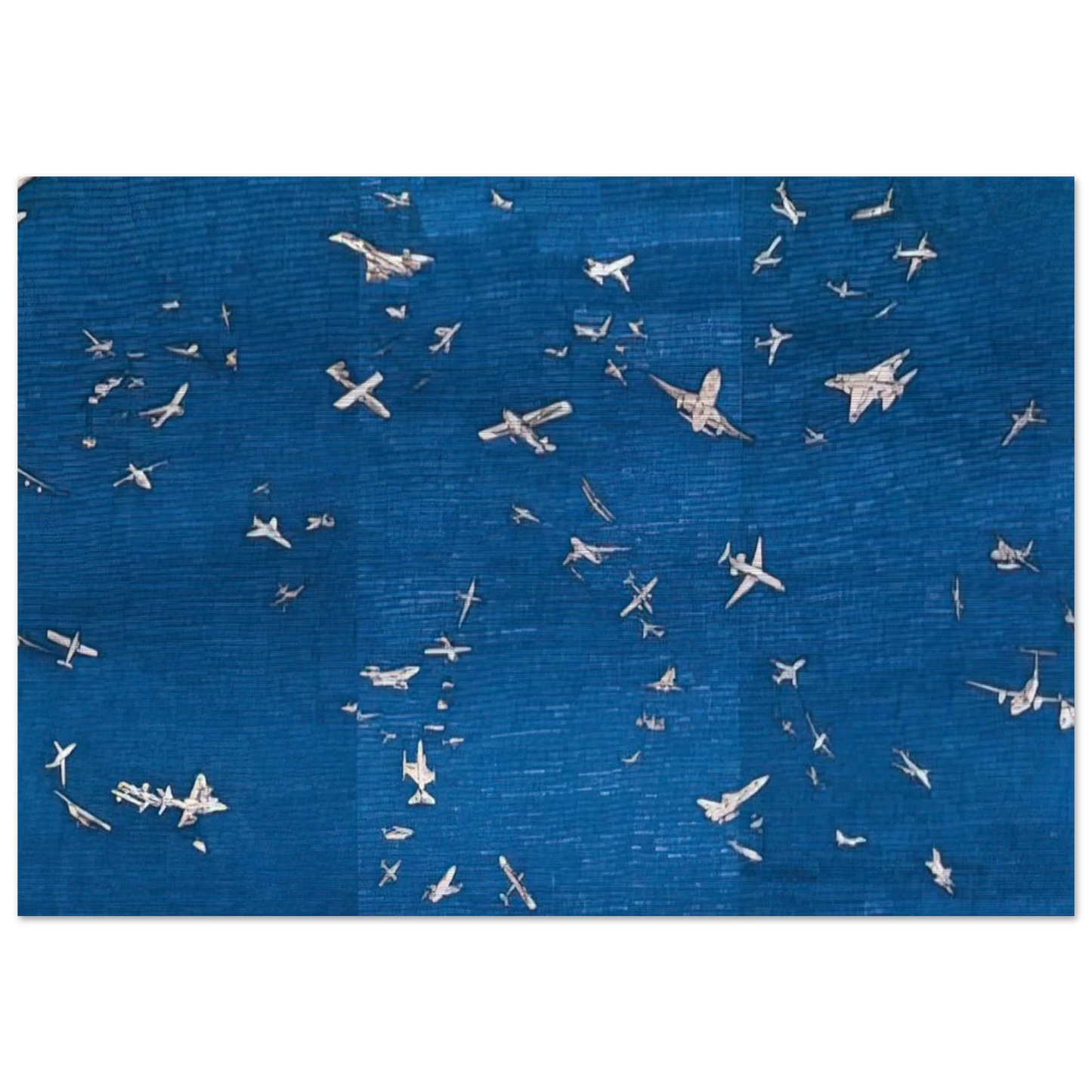 AEREI - Alighiero Boetti Brushed Aluminum Print - 70x100 cm / 28x40 inches | Alighiero Boetti Aluminum Print | Alighiero Boetti Prints