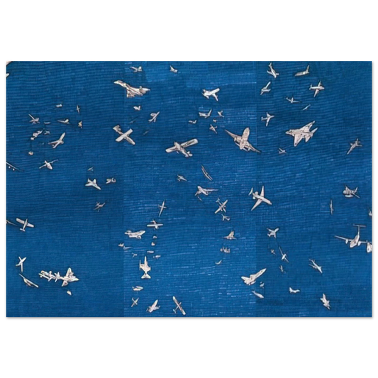 AEREI - Alighiero Boetti Brushed Aluminum Print - 70x100 cm / 28x40 inches | Alighiero Boetti Aluminum Print | Alighiero Boetti Prints