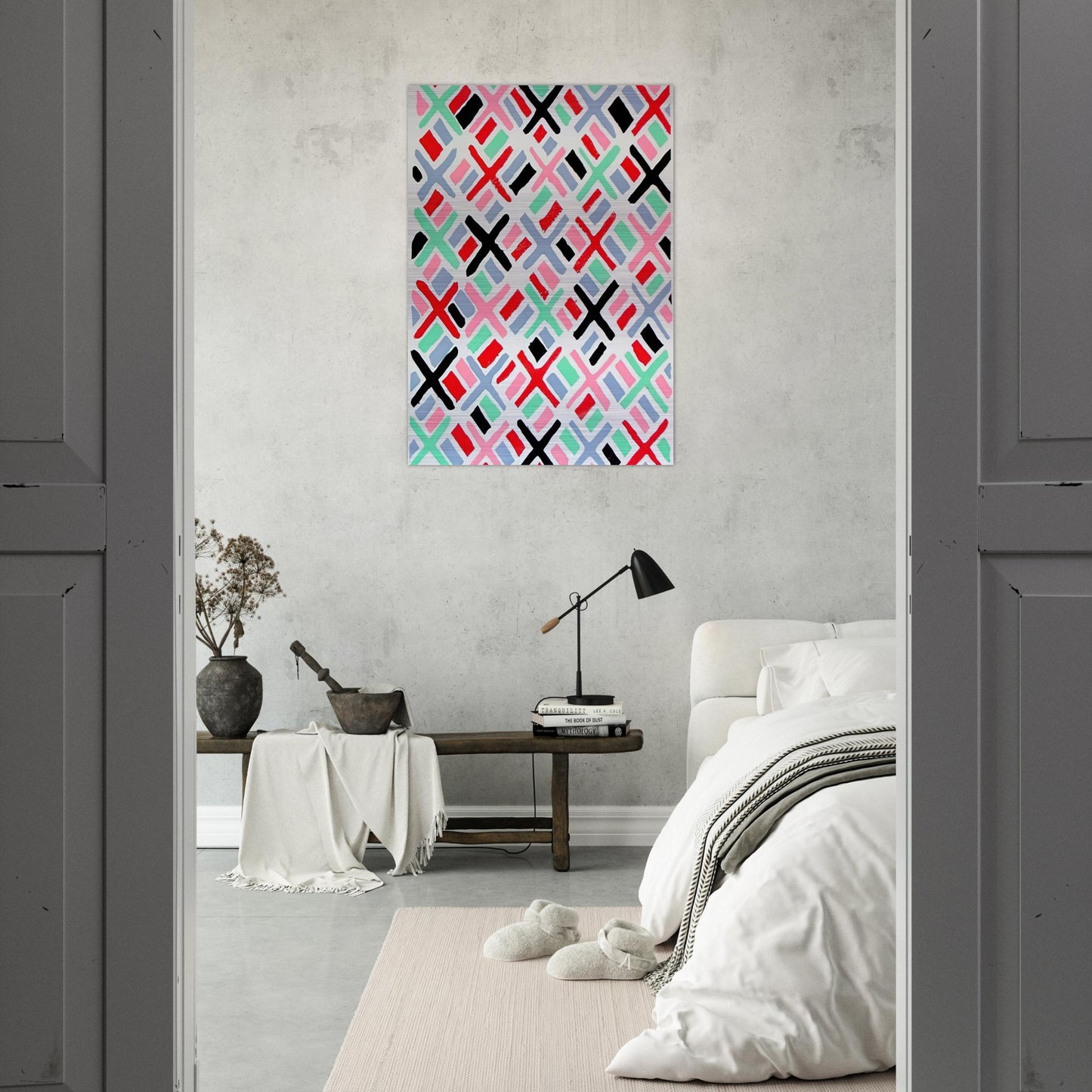 COMPOSITION 34 - Sonia Delaunay Brushed Aluminum Print - 70x100 cm / 28x40 inches | Sonia Delaunay Aluminum Print | Sonia Delaunay Prints