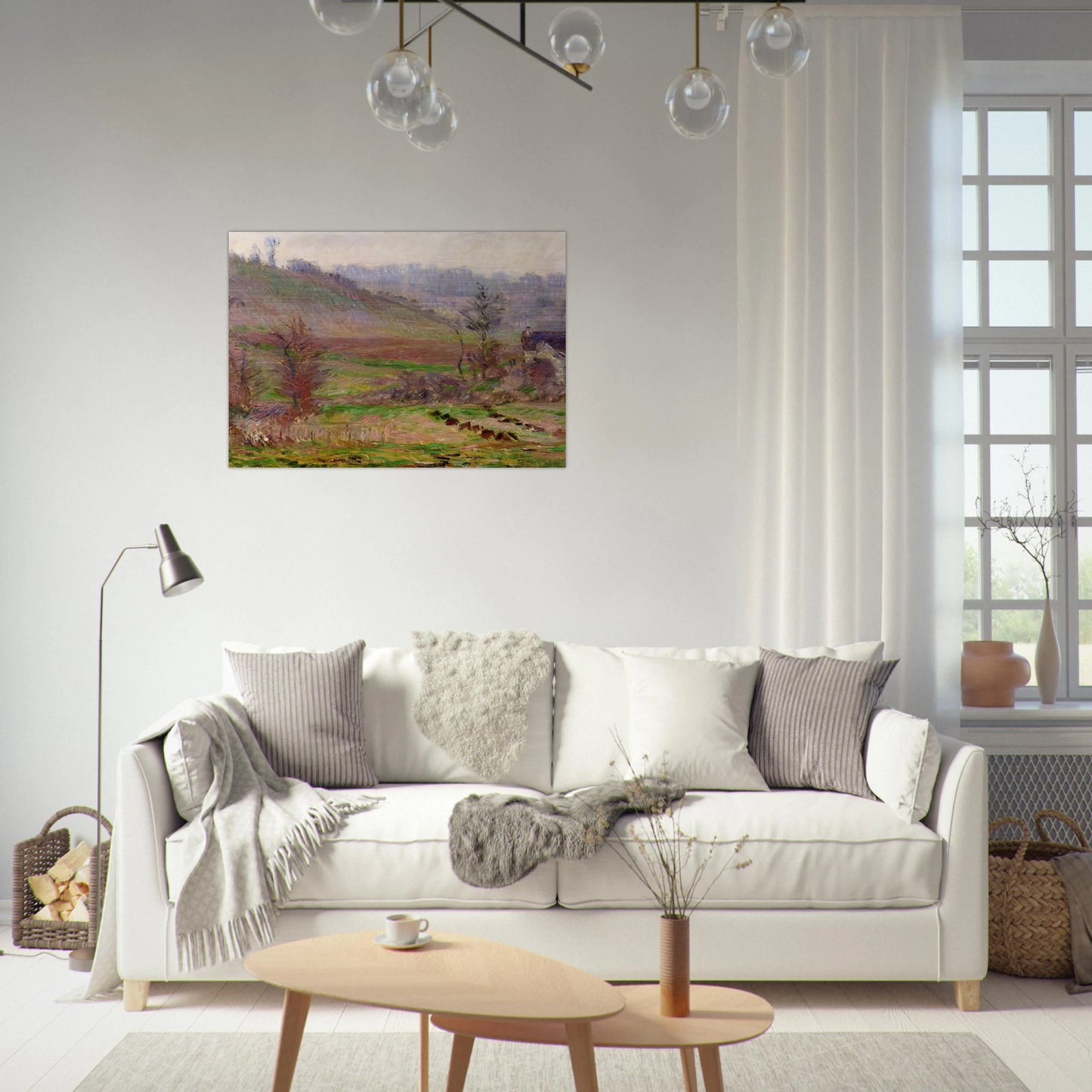 Valley of Falaise - claude monet Brushed Aluminum Print - 70x100 cm / 28x40 inches | claude monet Aluminum Print | claude monet Prints