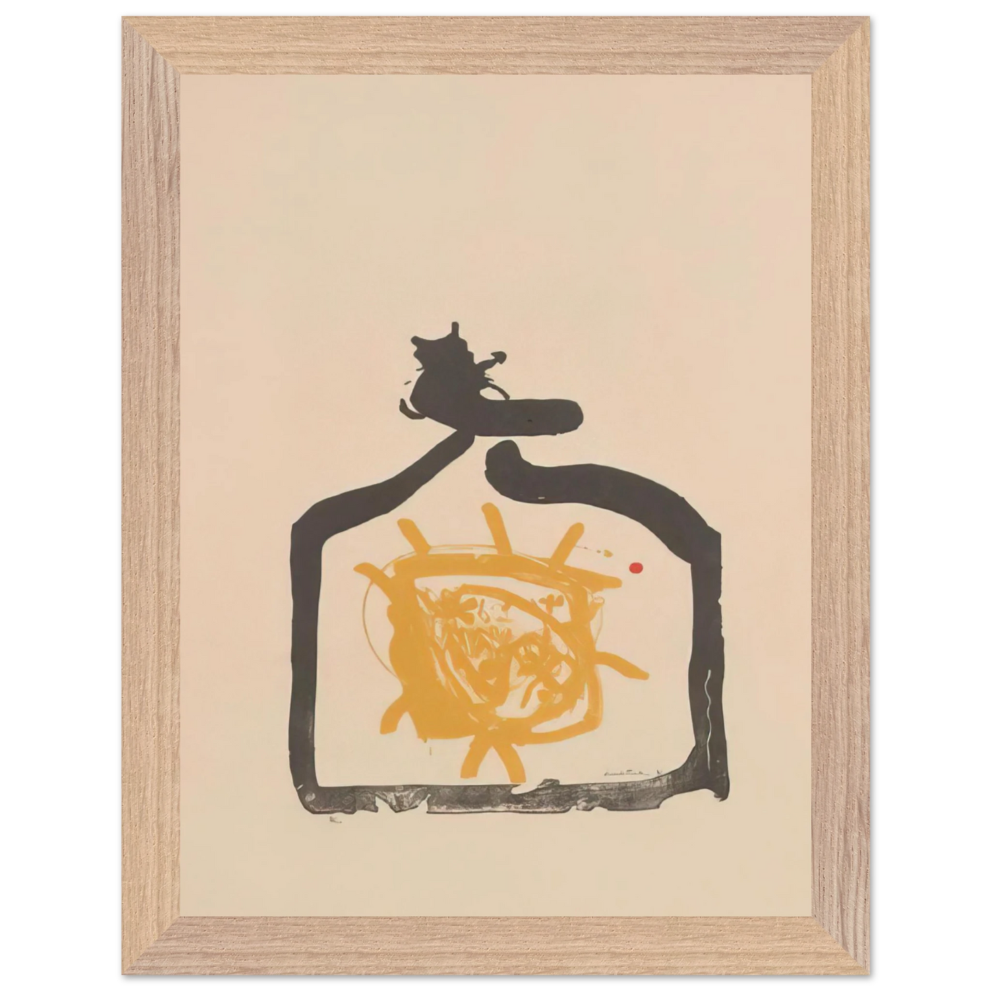 Helen Frankenthaler - May 26th Backwards - 1961 Wall art - 50x70 cm / 20x28 inches - Premium Wooden Framed Poster With Fine Art Paper-canvas - White frame