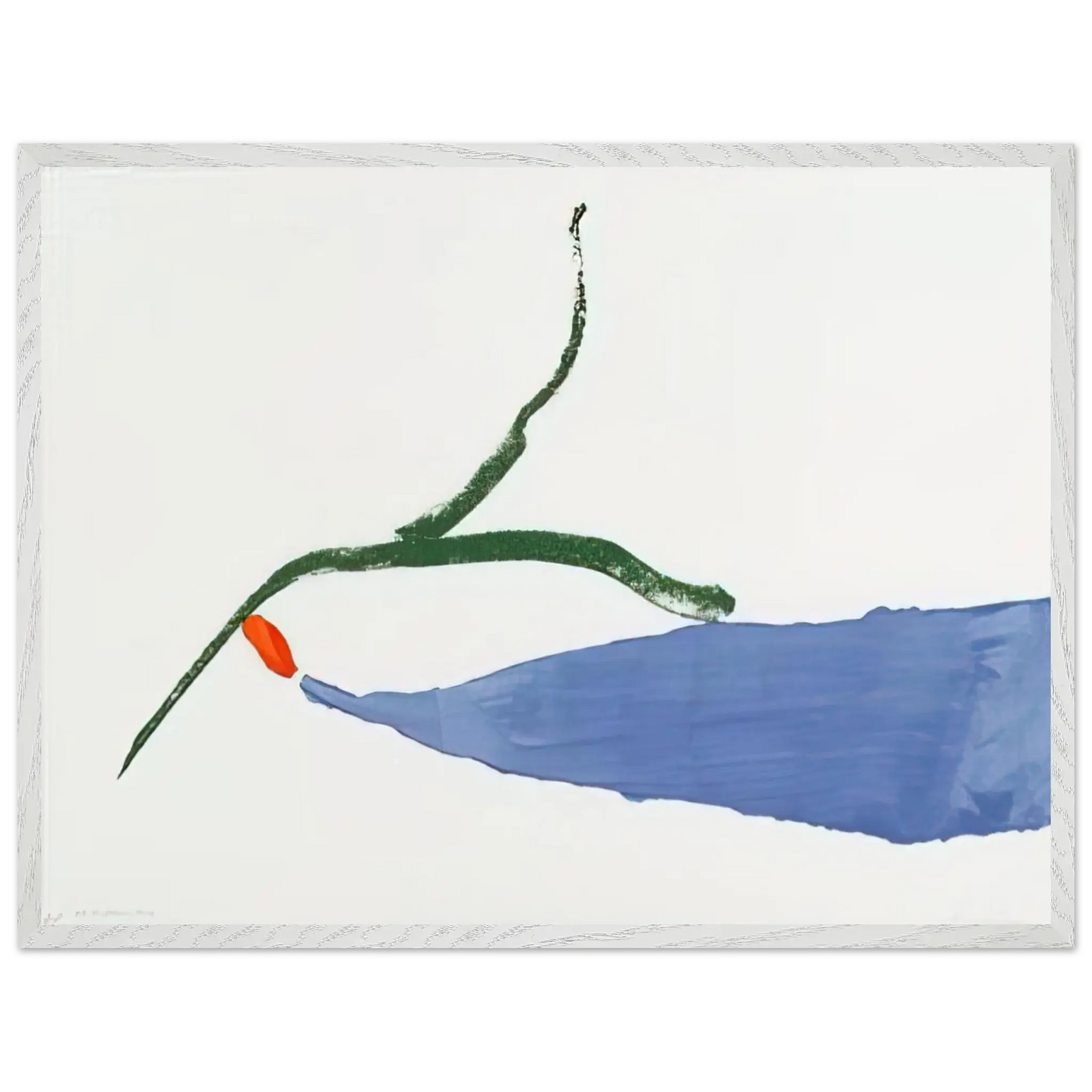 Helen Frankenthaler - A Little Zen - 1970 Wall art - 27x35 cm / 11x14 Inches - Premium Wooden Framed Poster With Fine Art Paper - Black frame