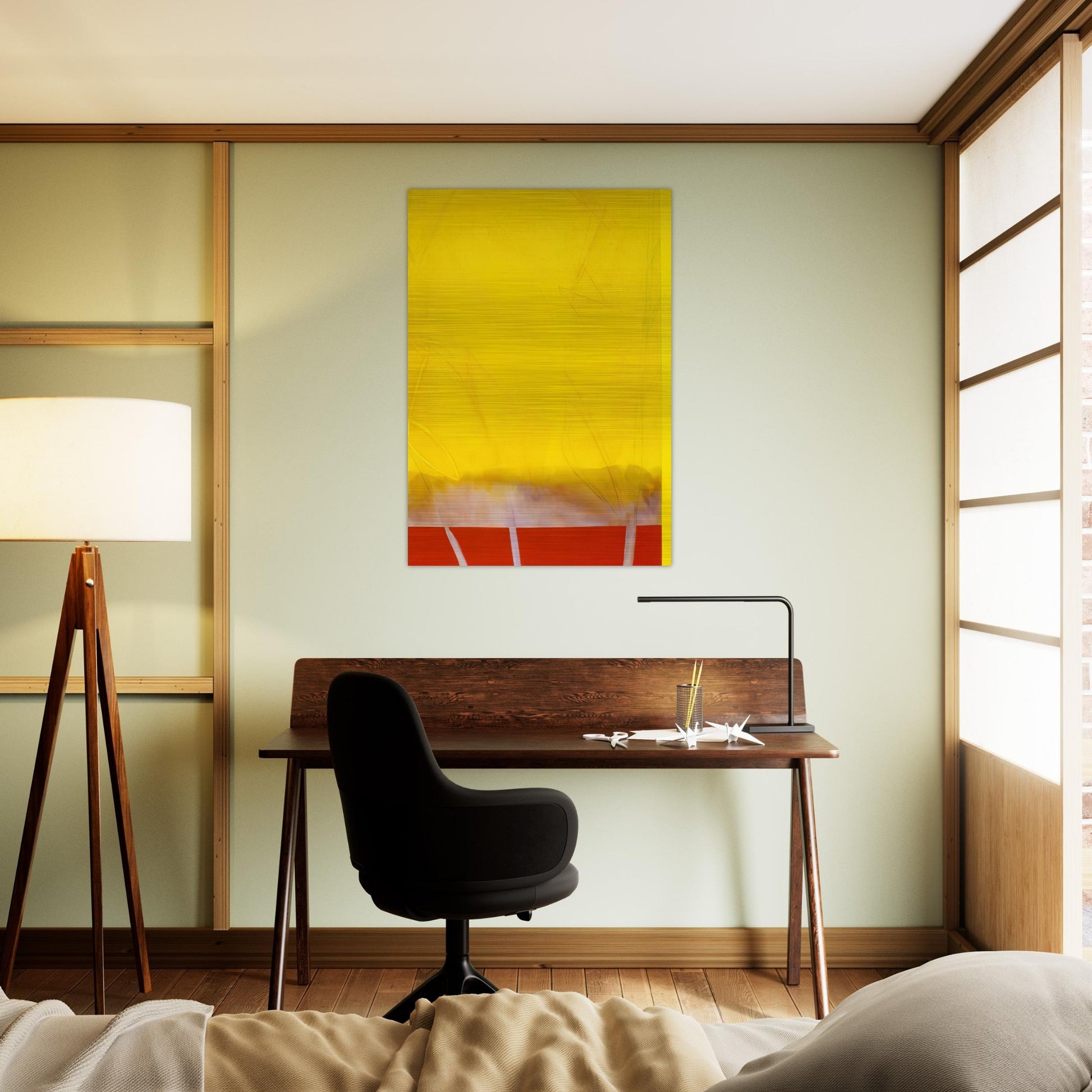 Edge Of Autumn - 1989 - Ronnie Landfield Brushed Aluminum Print - 70x100 cm / 28x40 inches | Ronnie Landfield Aluminum Print | Ronnie Landfield Prints