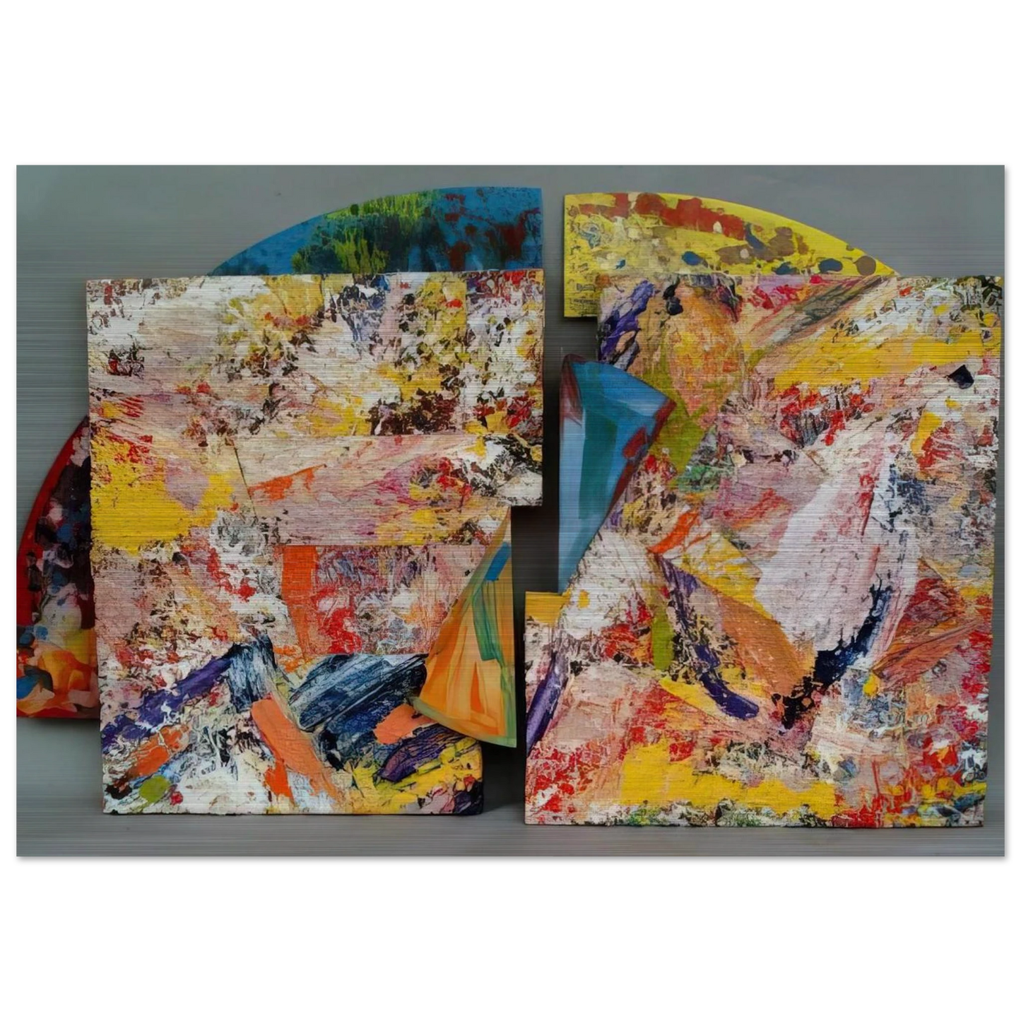Pearlie - Sam Gilliam Brushed Aluminum Print - 70x100 cm / 28x40 inches | Sam Gilliam Aluminum Print | Sam Gilliam Prints