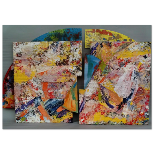 Pearlie - Sam Gilliam Brushed Aluminum Print - 70x100 cm / 28x40 inches | Sam Gilliam Aluminum Print | Sam Gilliam Prints