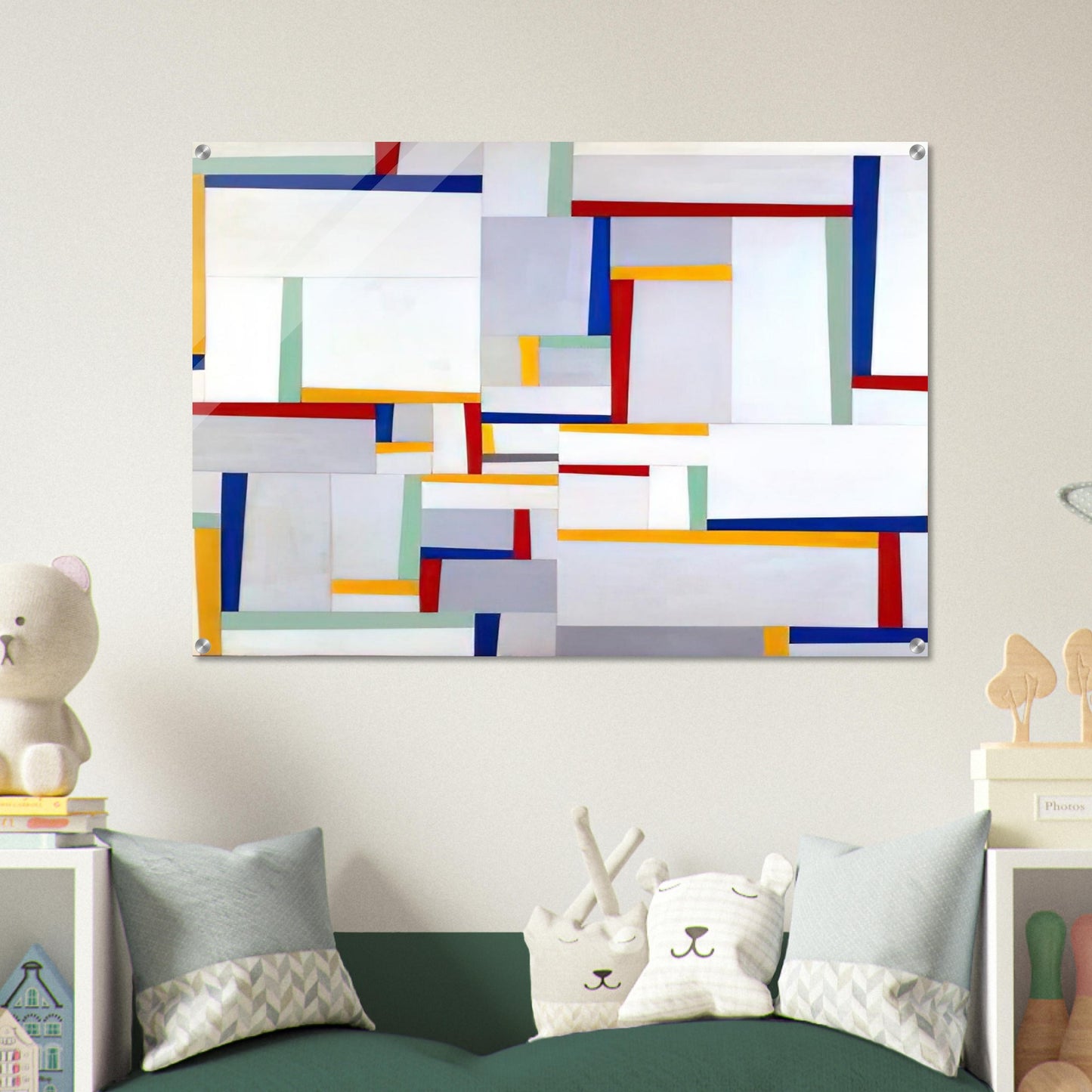 Relational Painting #9 - 1946 - Fritz Glarner Acrylic Print - 70x100 cm / 28x40″ inches