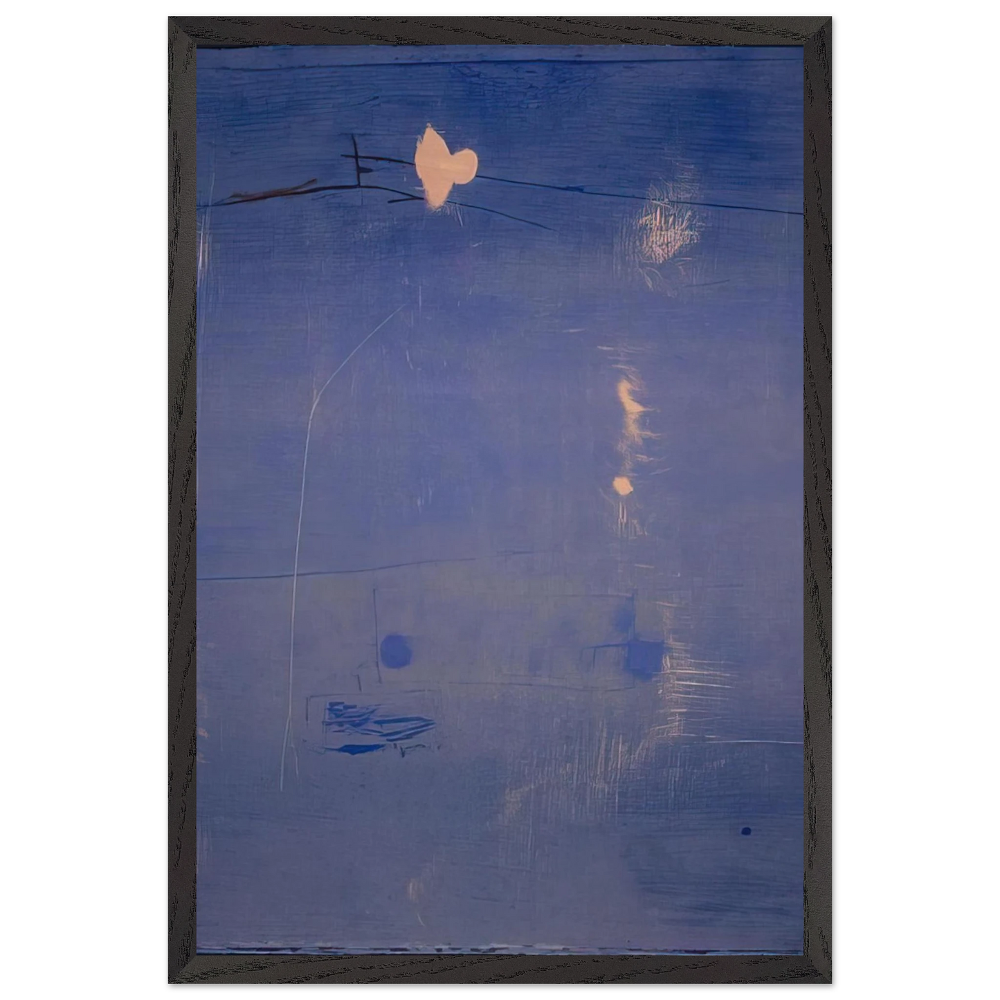 Helen Frankenthaler - Cameo - 1980 Wall art - 40x50 cm / 16x20 inches - Premium Wooden Framed Poster With Fine Art Paper-canvas - Wood frame